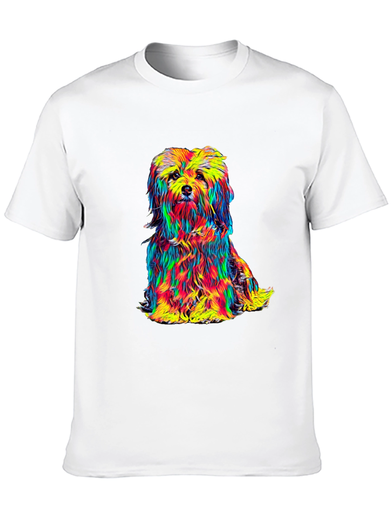Colorful Dog Graphic Tee