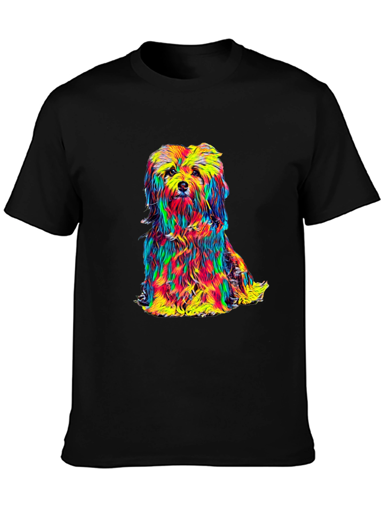 Colorful Dog Graphic Tee