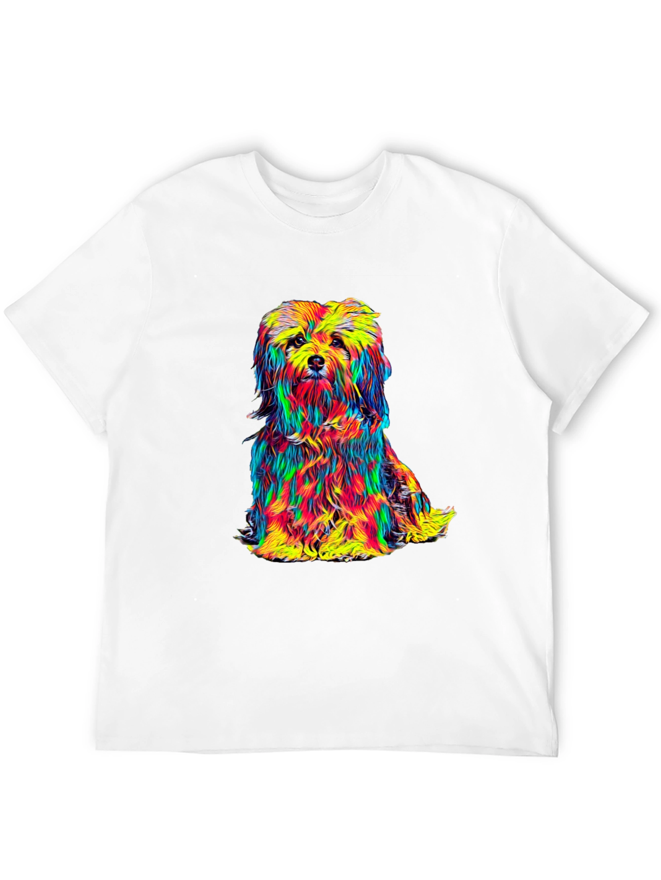Colorful Dog Graphic Tee