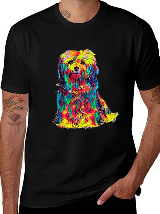 Colorful Dog Graphic Tee