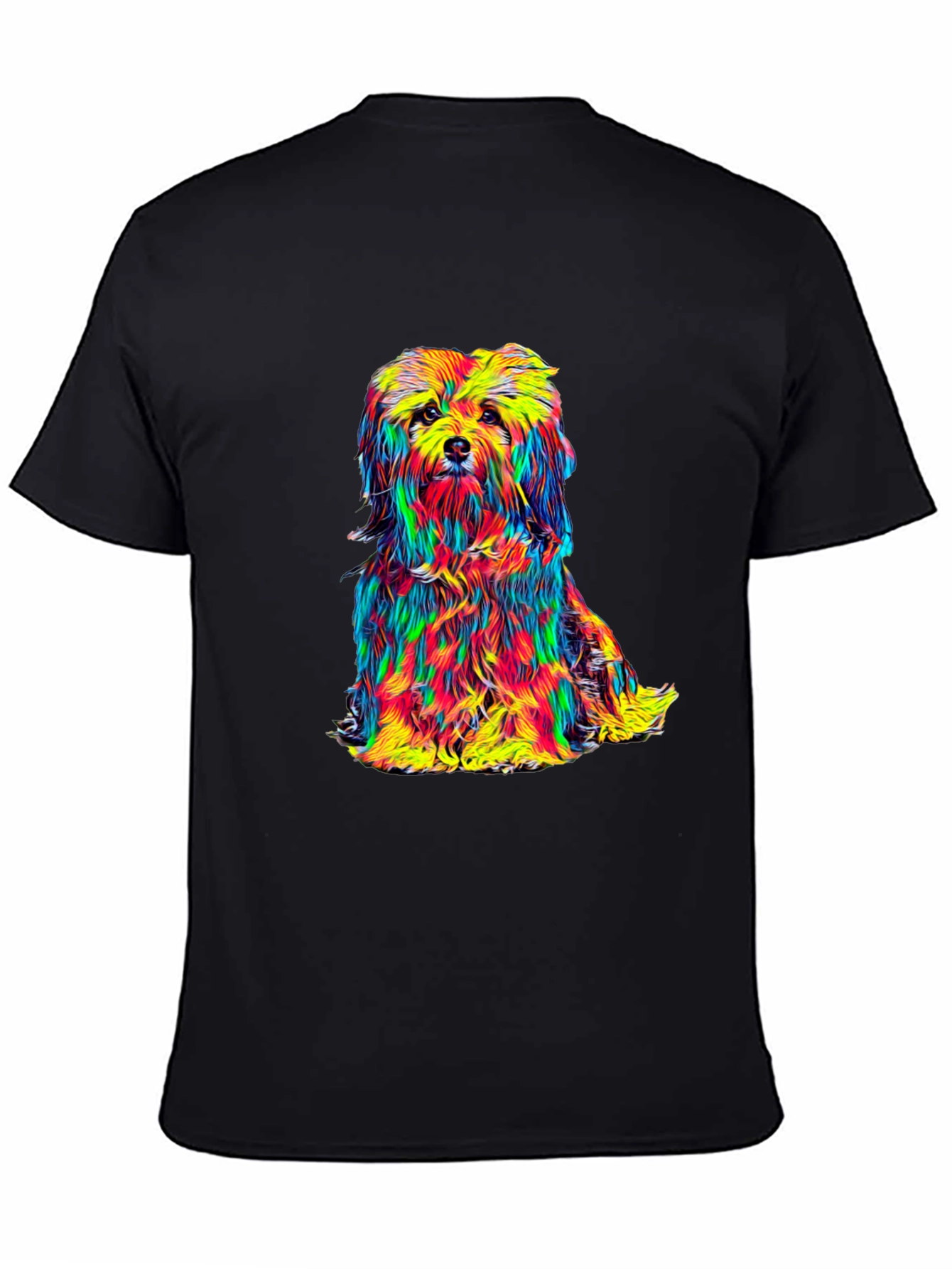 Colorful Dog Graphic Tee
