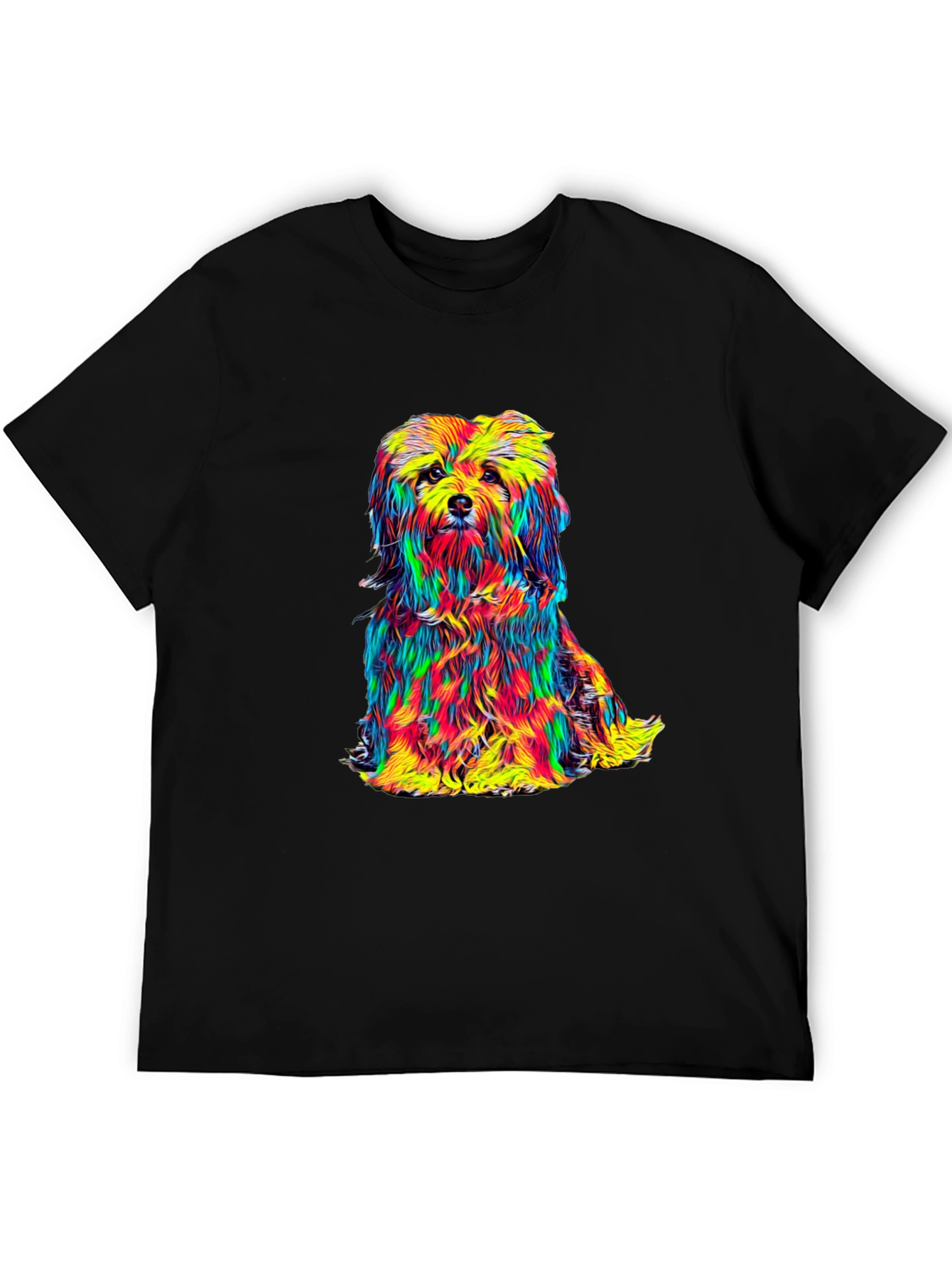 Colorful Dog Graphic Tee