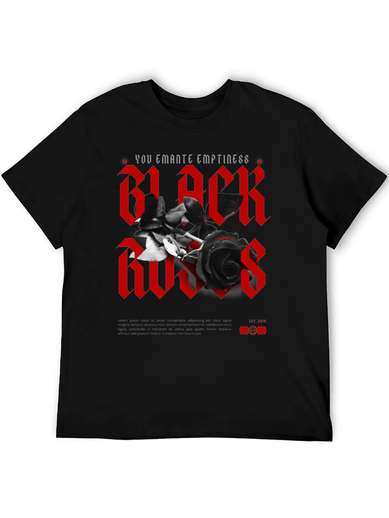 Black Roses Graphic T-Shirt