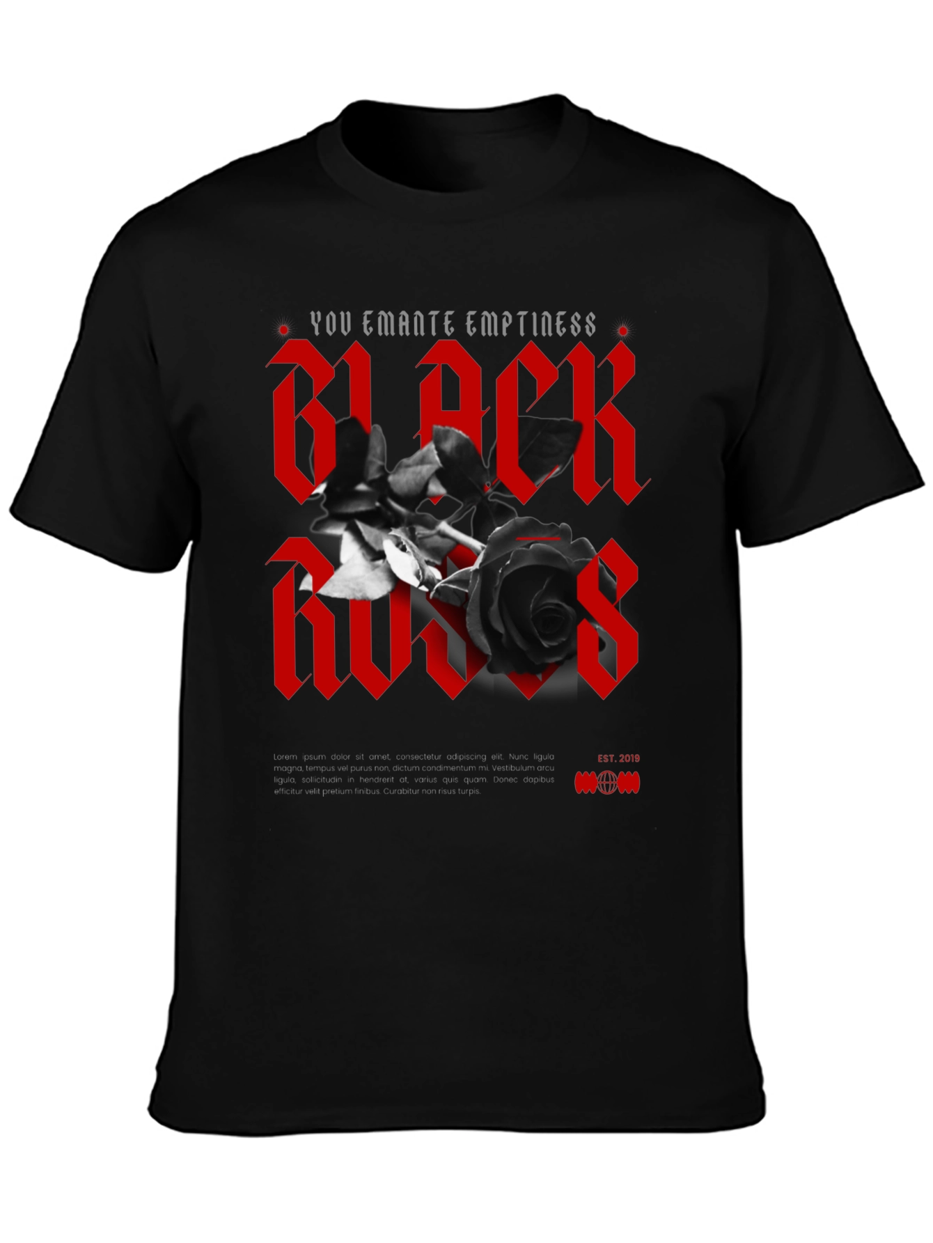 Black Roses Graphic T-Shirt