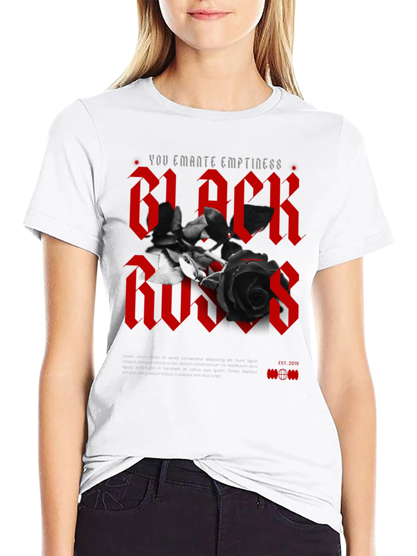 Black Roses Graphic T-Shirt