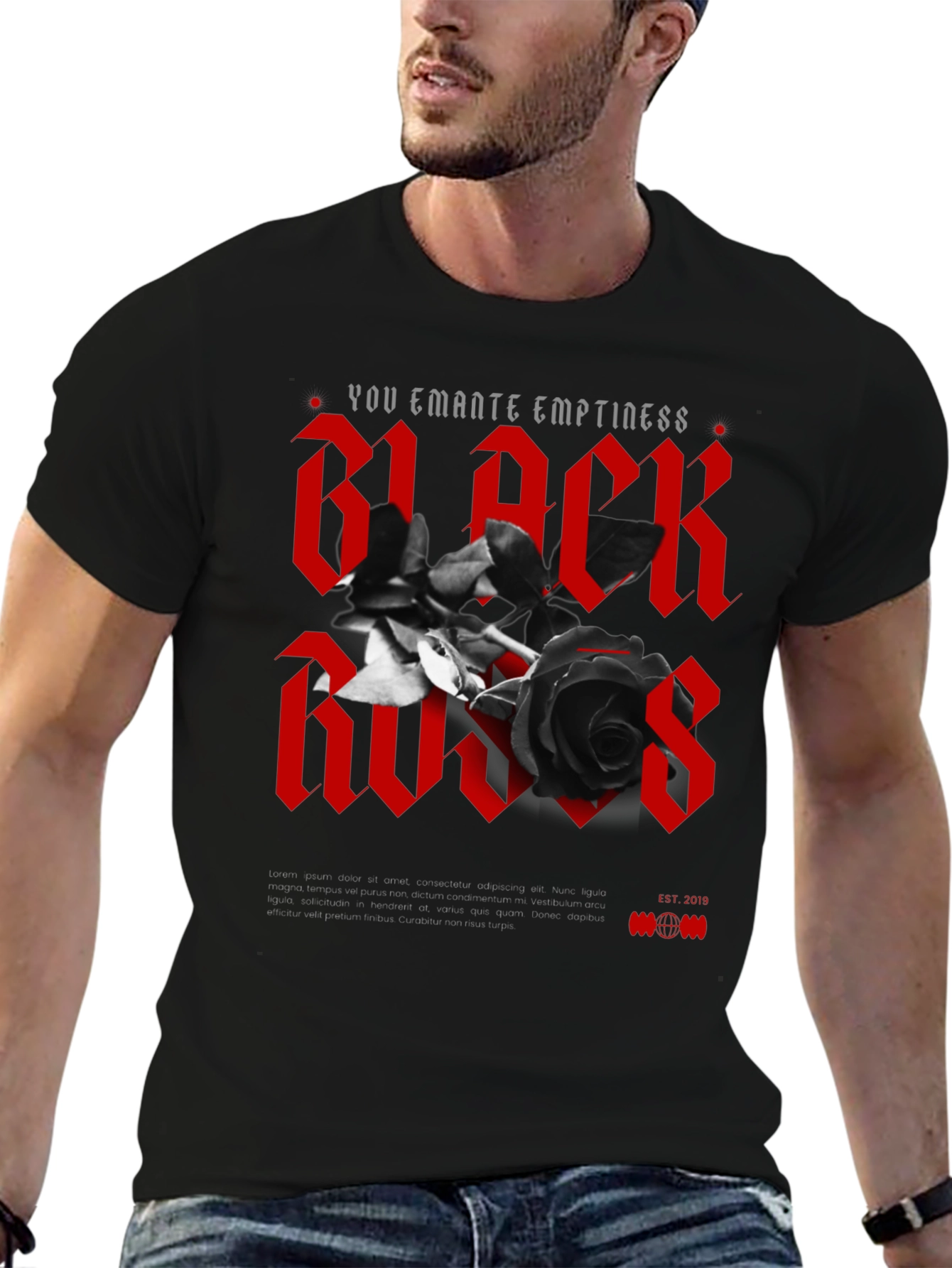 Black Roses Graphic T-Shirt