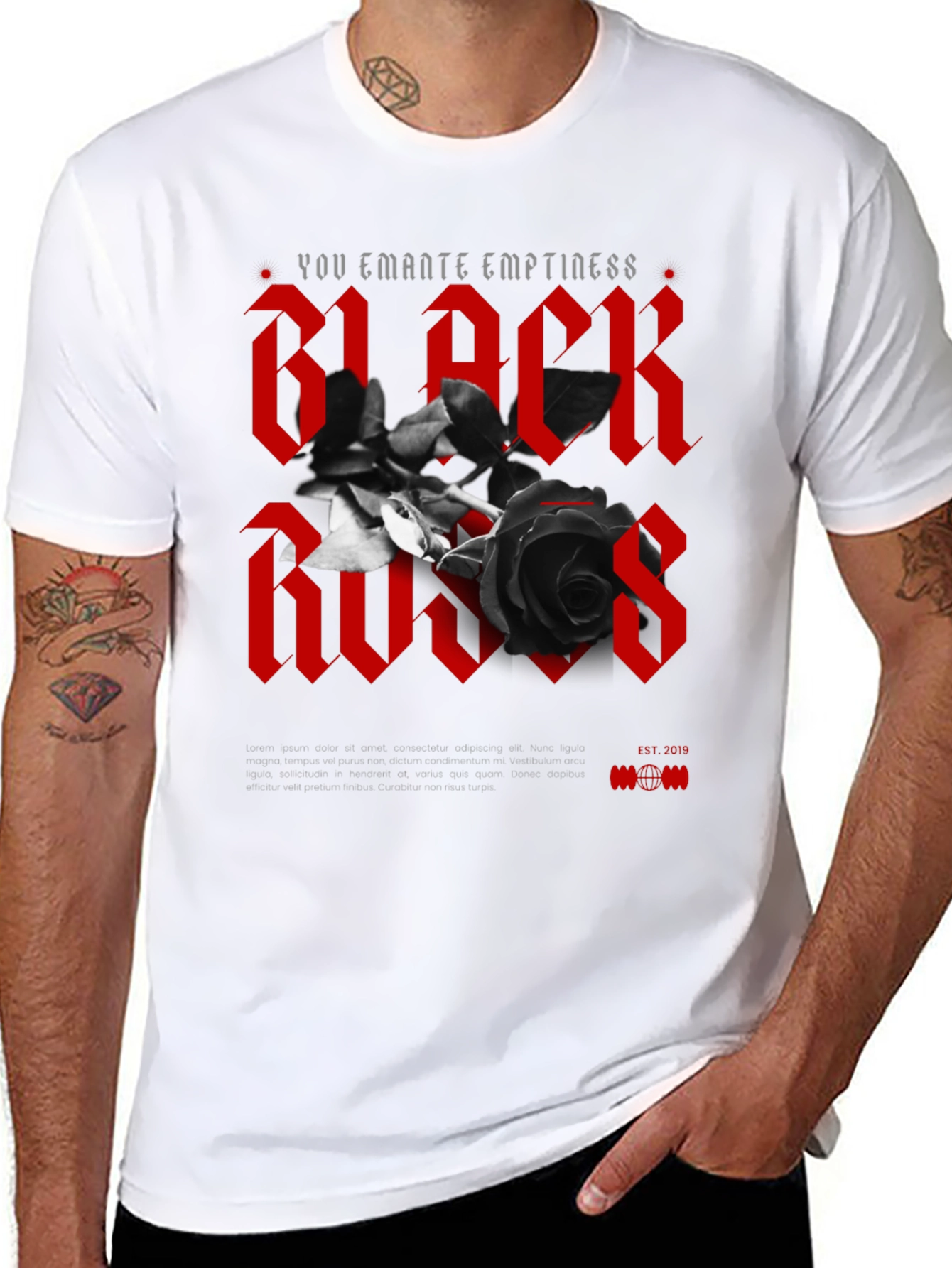 Black Roses Graphic T-Shirt