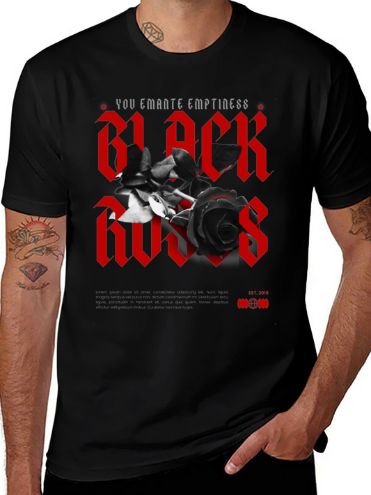 Black Roses Graphic T-Shirt