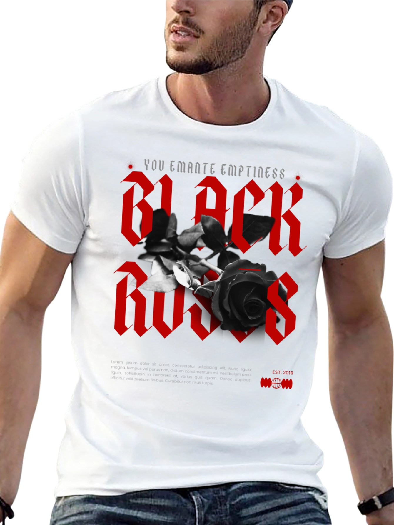 Black Roses Graphic T-Shirt