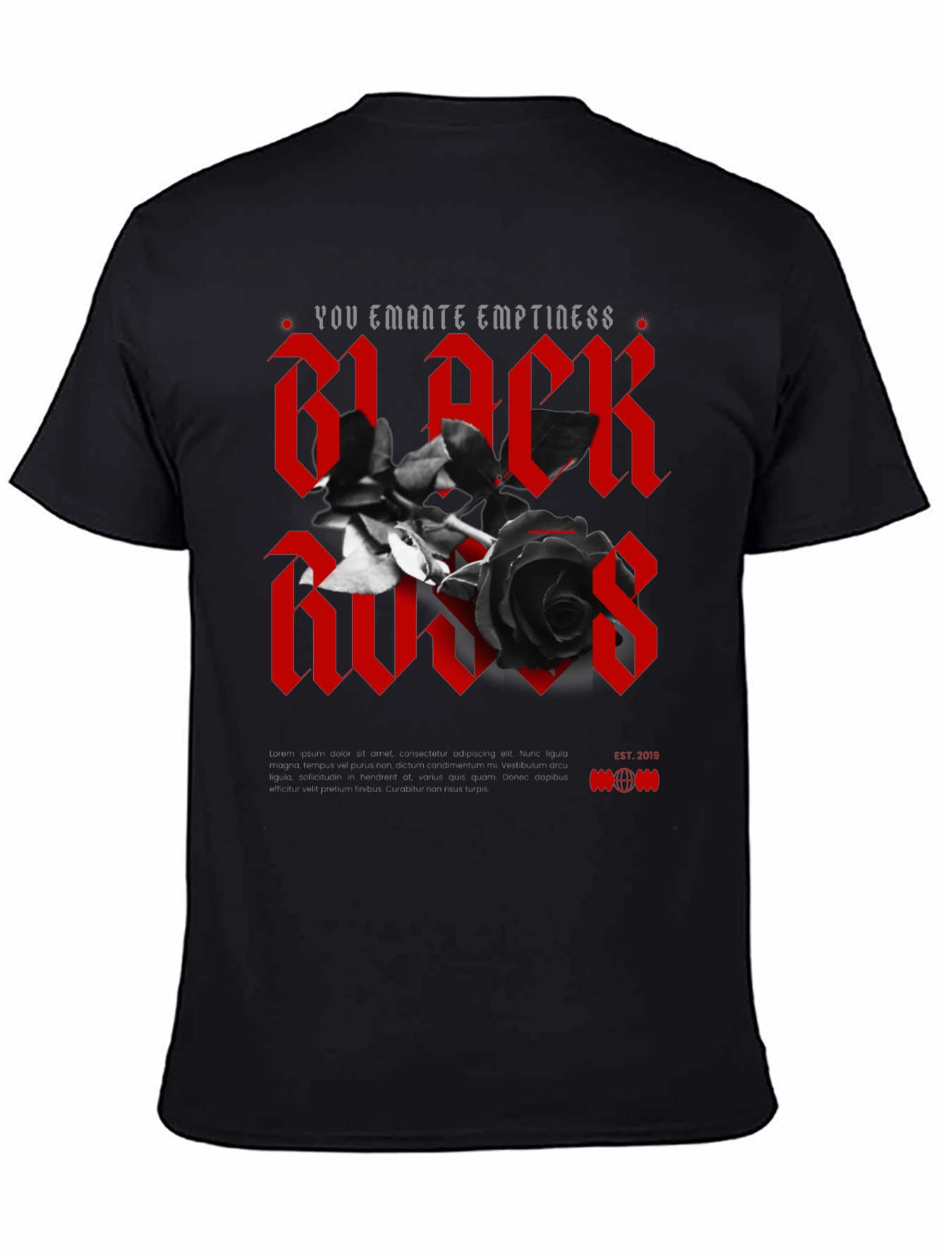 Black Roses Graphic T-Shirt