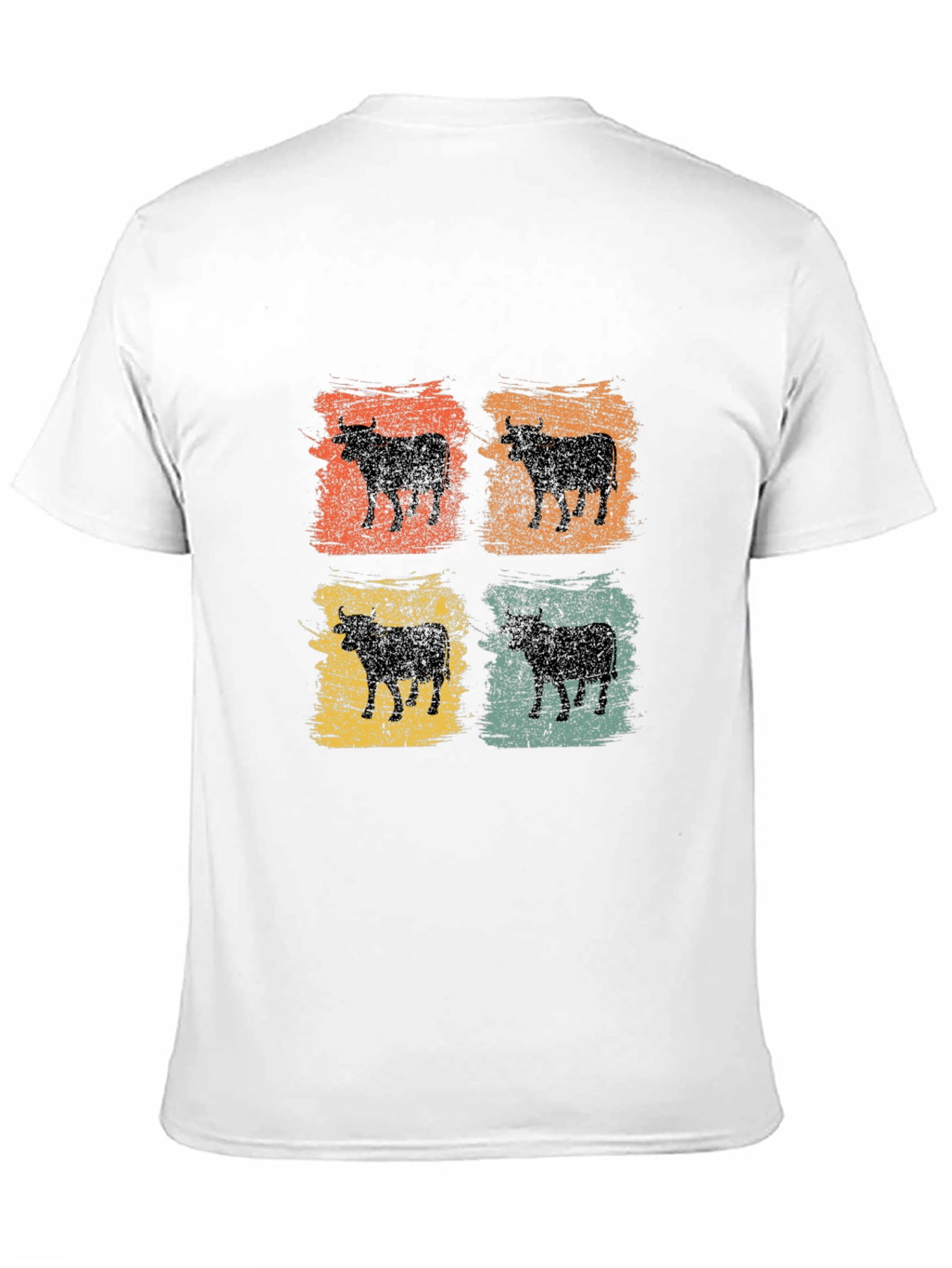 Retro Highland Cow T-Shirt Grunge Style
