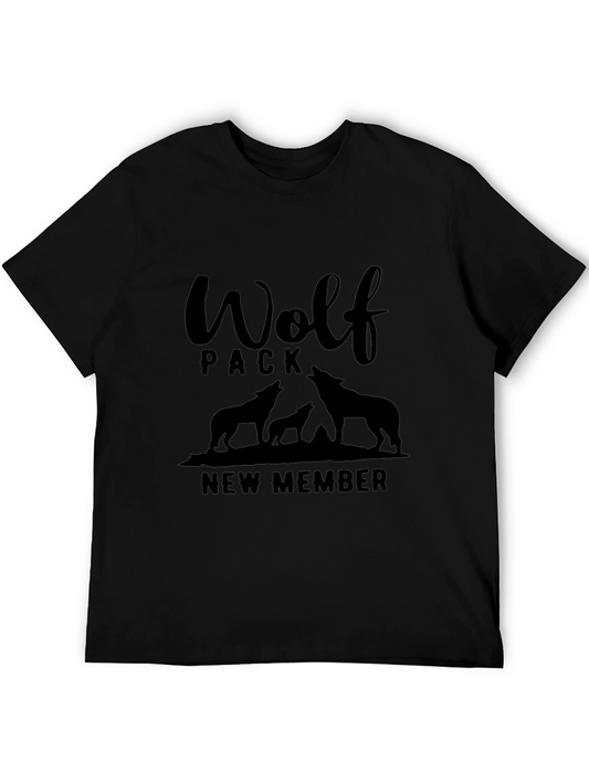 Wolf Pack New Member Black Graphic T-Shirt