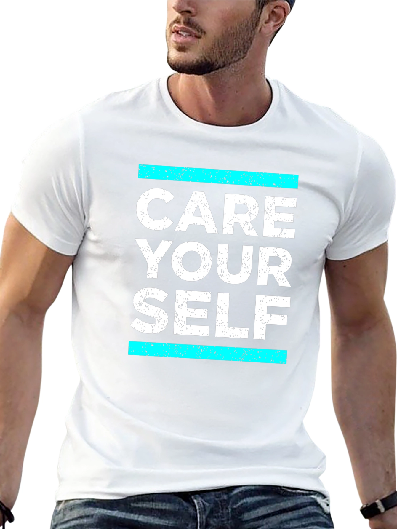 Care Your Self T-Shirt - Black Graphic Tee