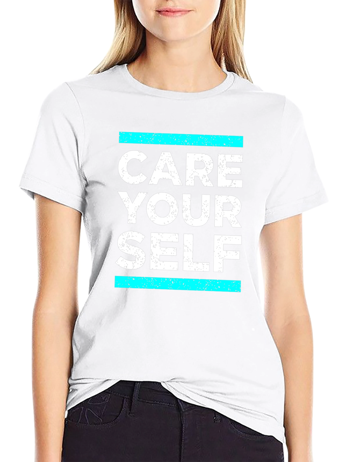 Care Your Self T-Shirt - Black Graphic Tee