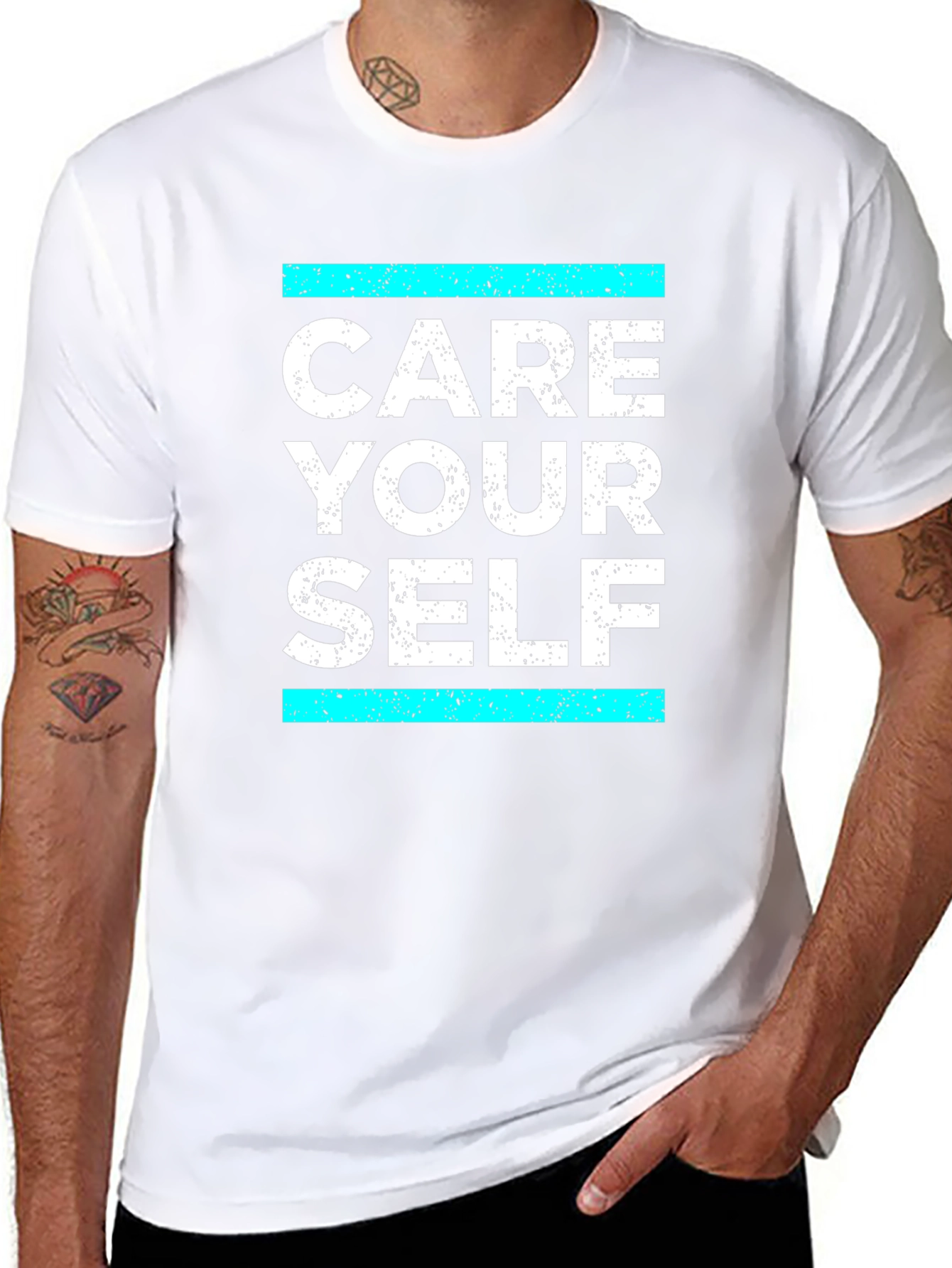 Care Your Self T-Shirt - Black Graphic Tee
