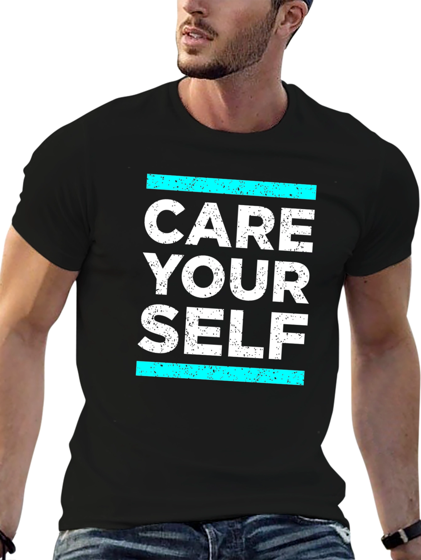 Care Your Self T-Shirt - Black Graphic Tee