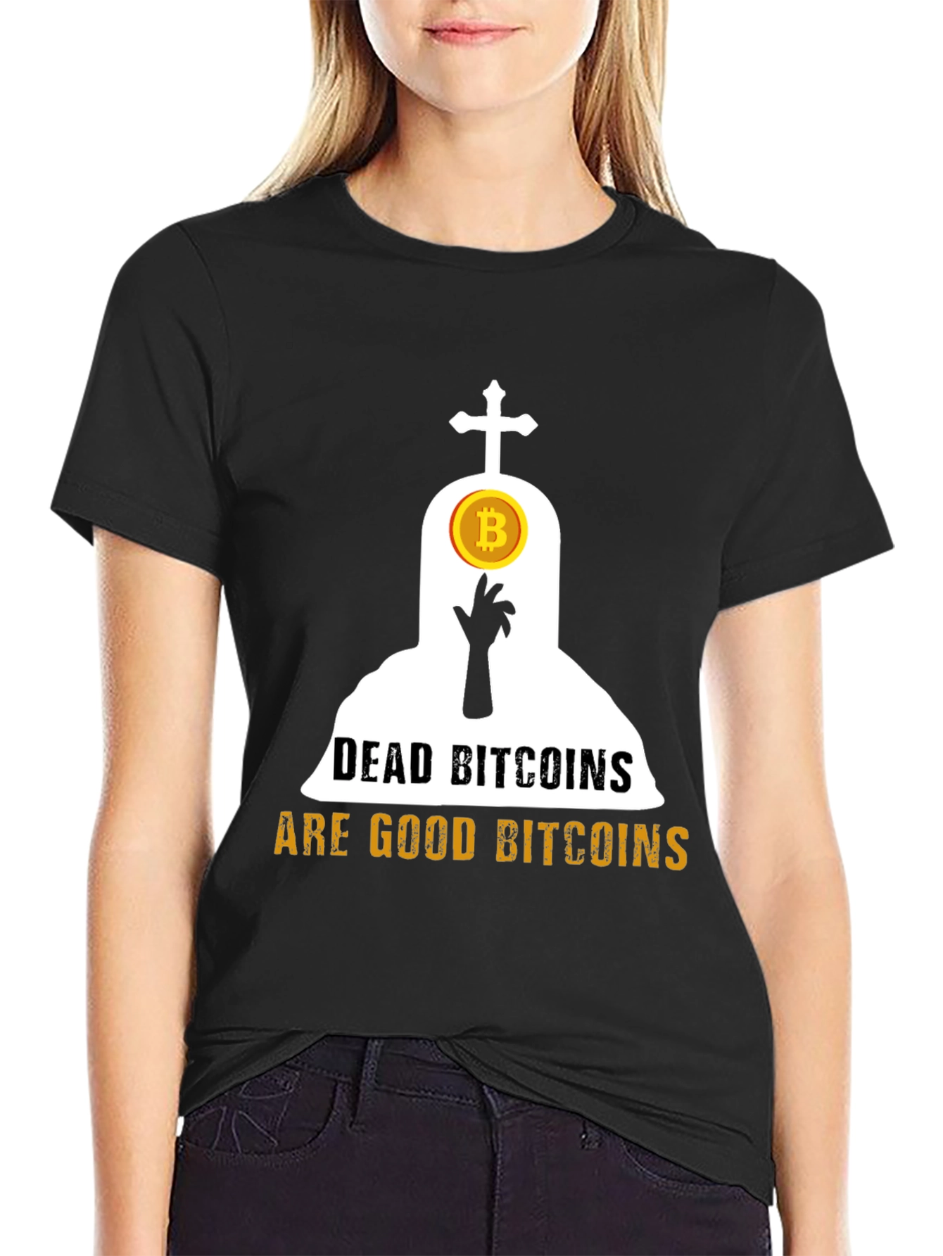 Dead Bitcoins T-Shirt Crypto Humor Tee
