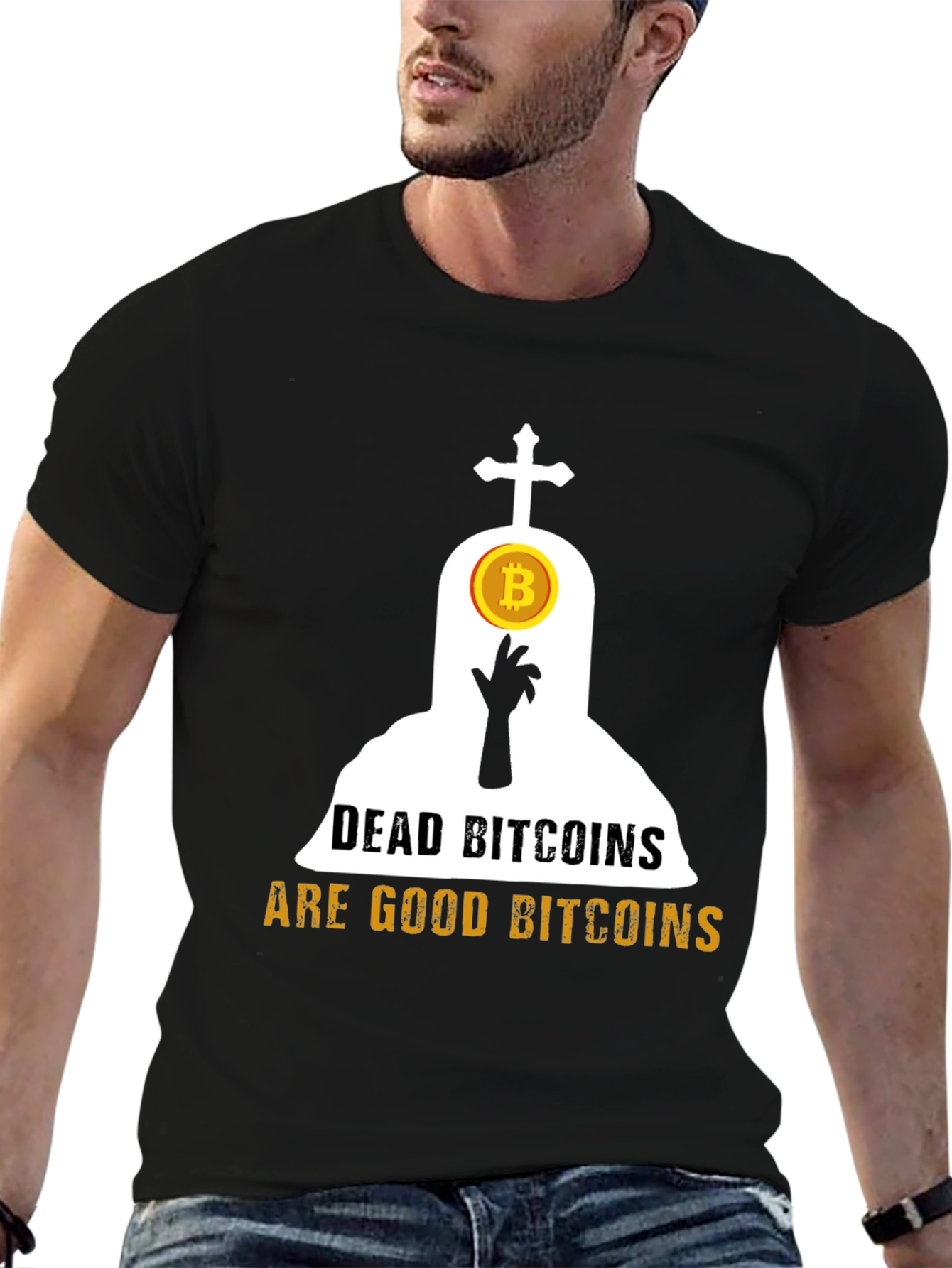 Dead Bitcoins T-Shirt Crypto Humor Tee