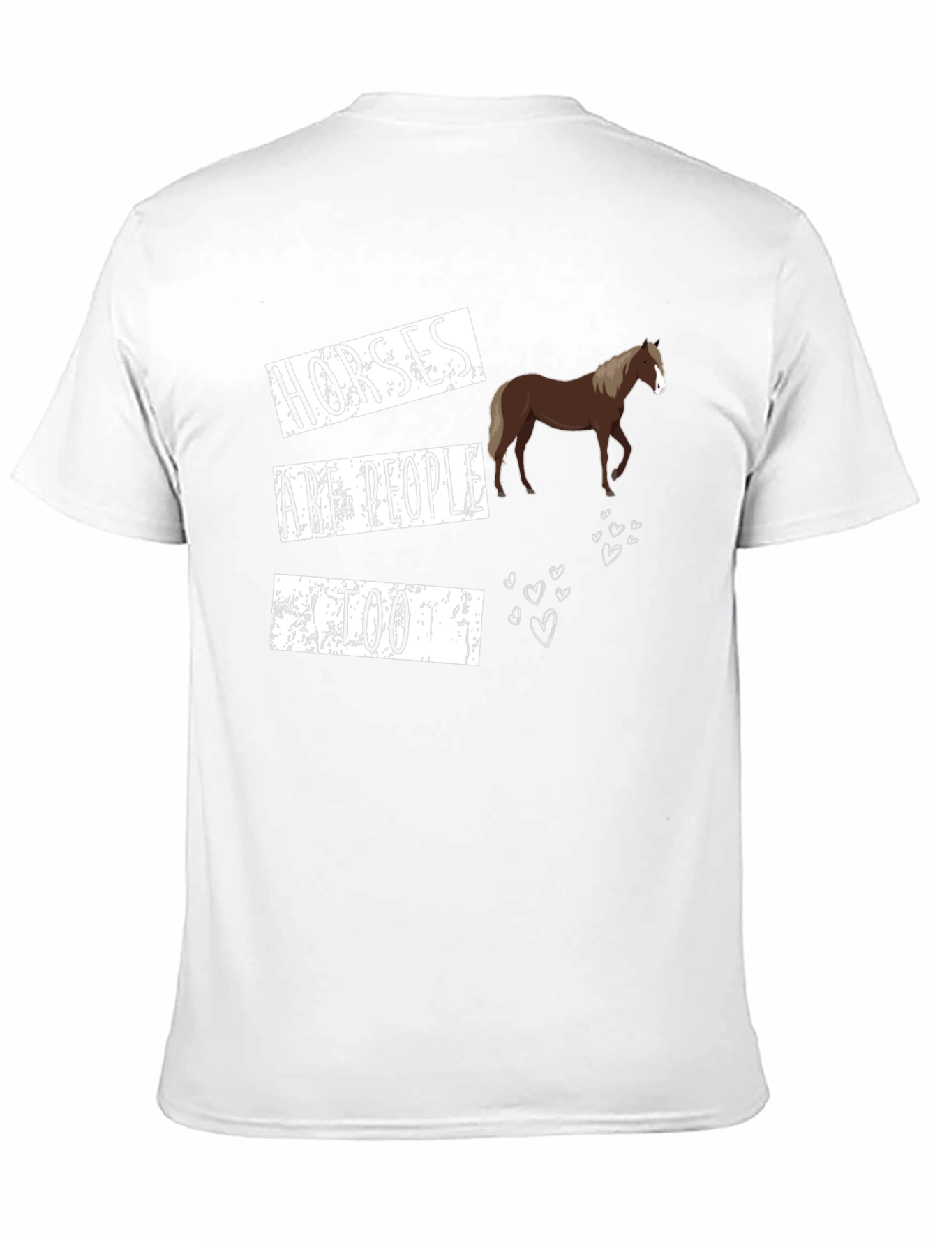 Horses Are People Too Graphic T-Shirt