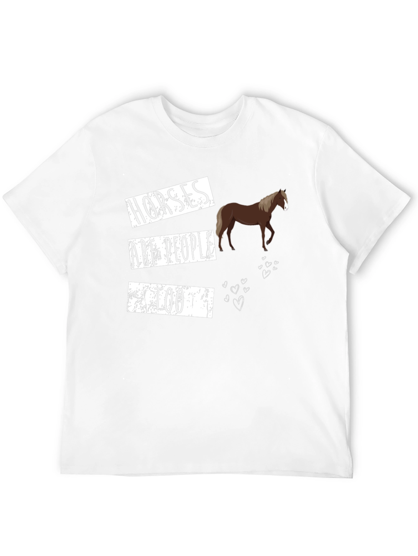 Horses Are People Too Graphic T-Shirt