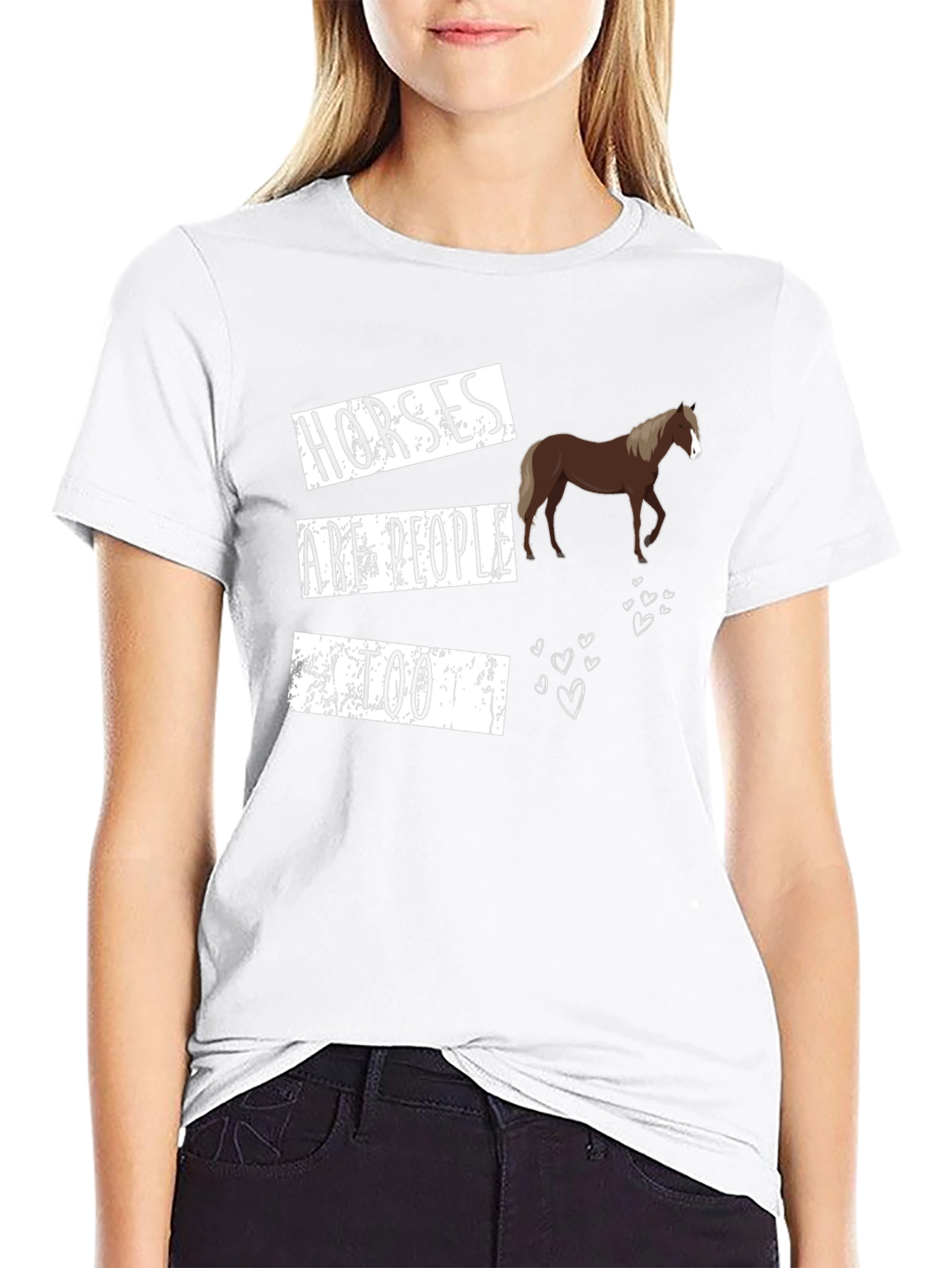 Horses Are People Too Graphic T-Shirt