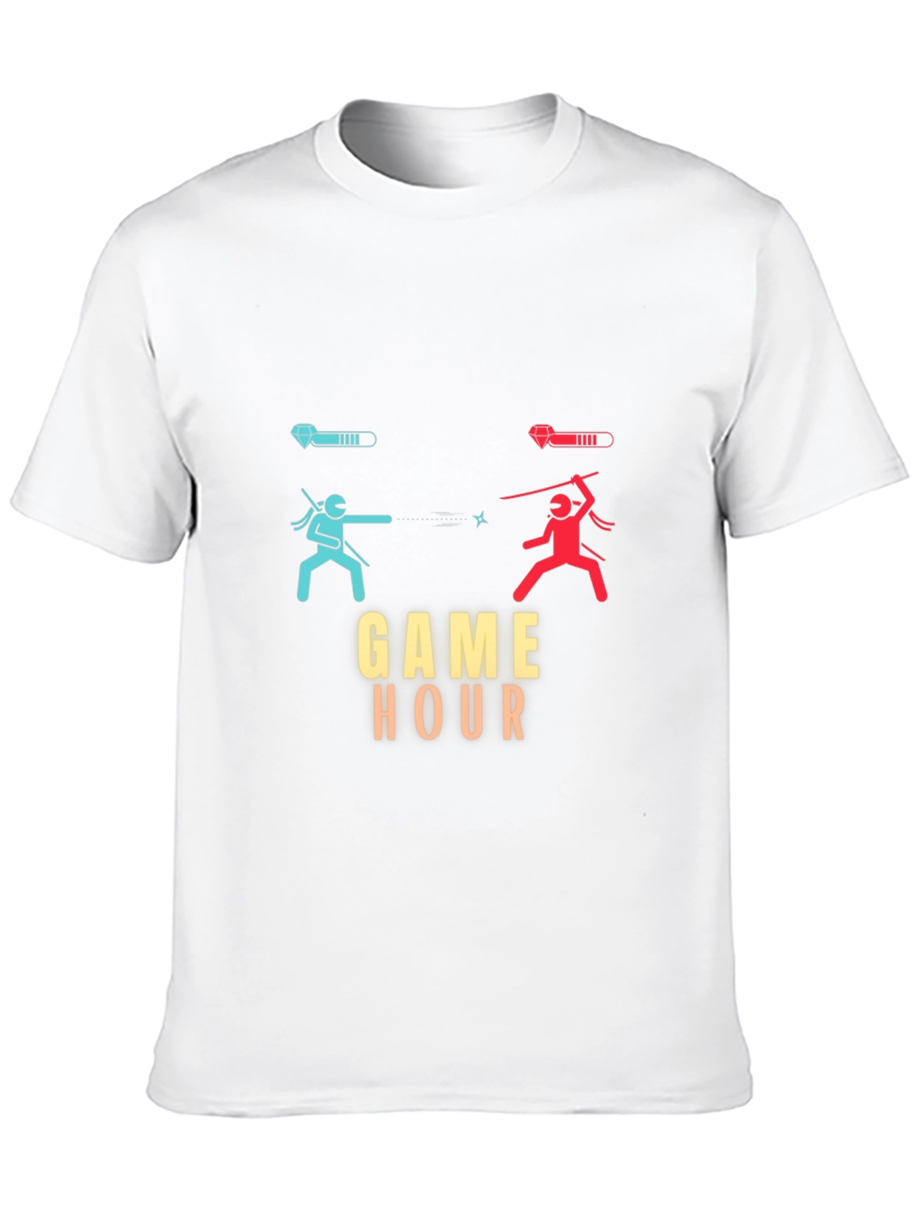 Game Hour Black T-Shirt - Gamer Ninja Showdown