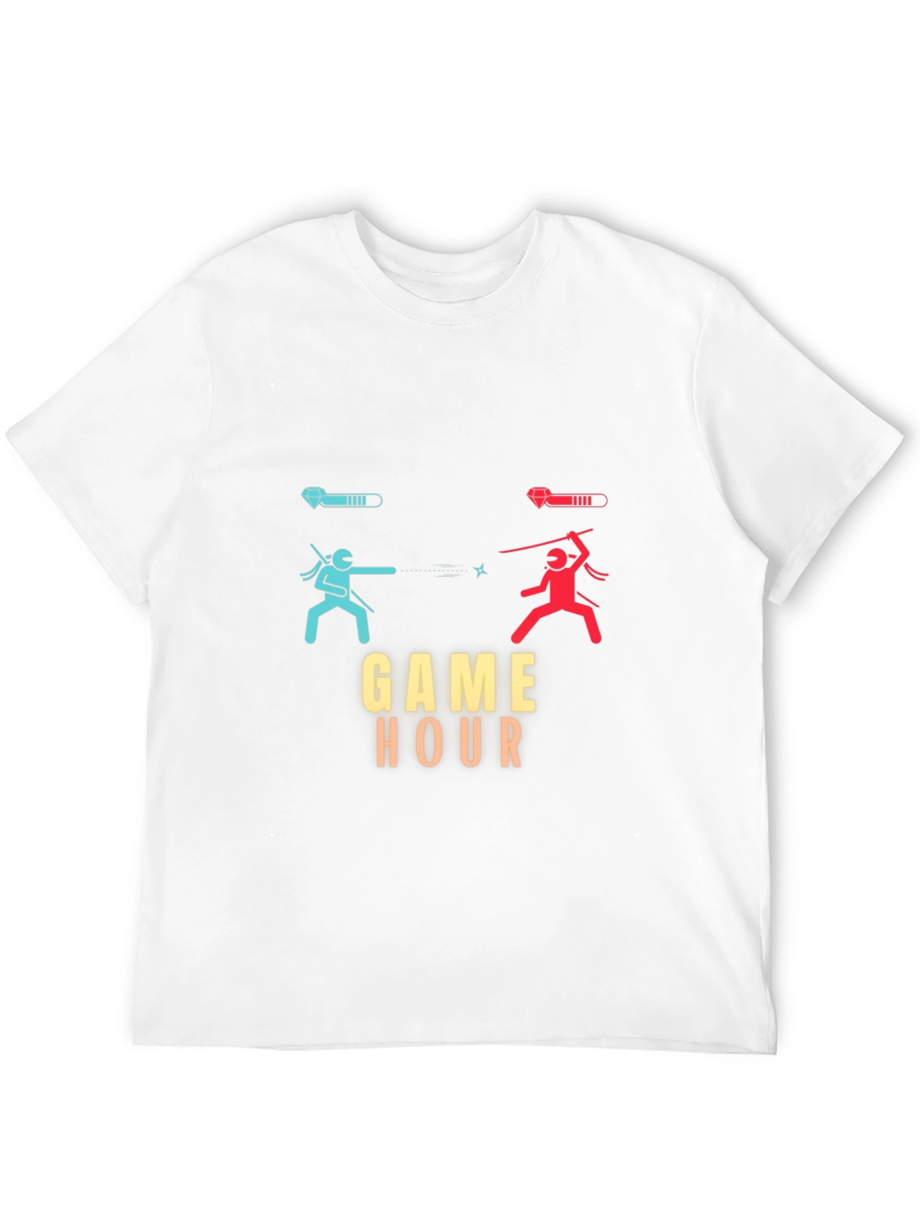 Game Hour Black T-Shirt - Gamer Ninja Showdown