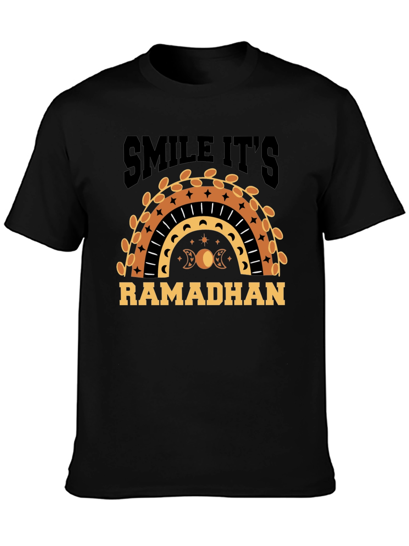 Ramadhan Smile T-Shirt - Crescent Moon & Stars Tee