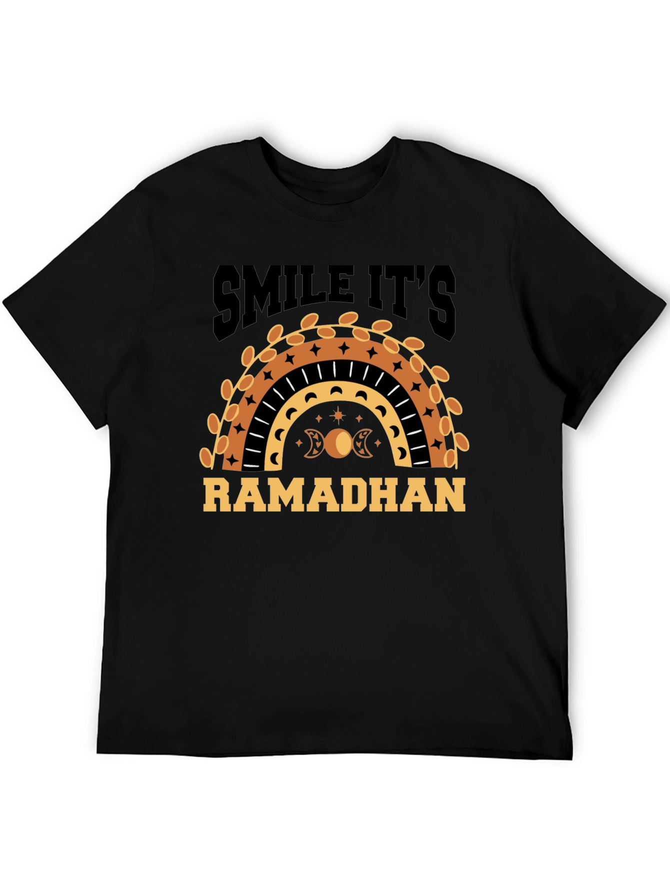 Ramadhan Smile T-Shirt - Crescent Moon & Stars Tee