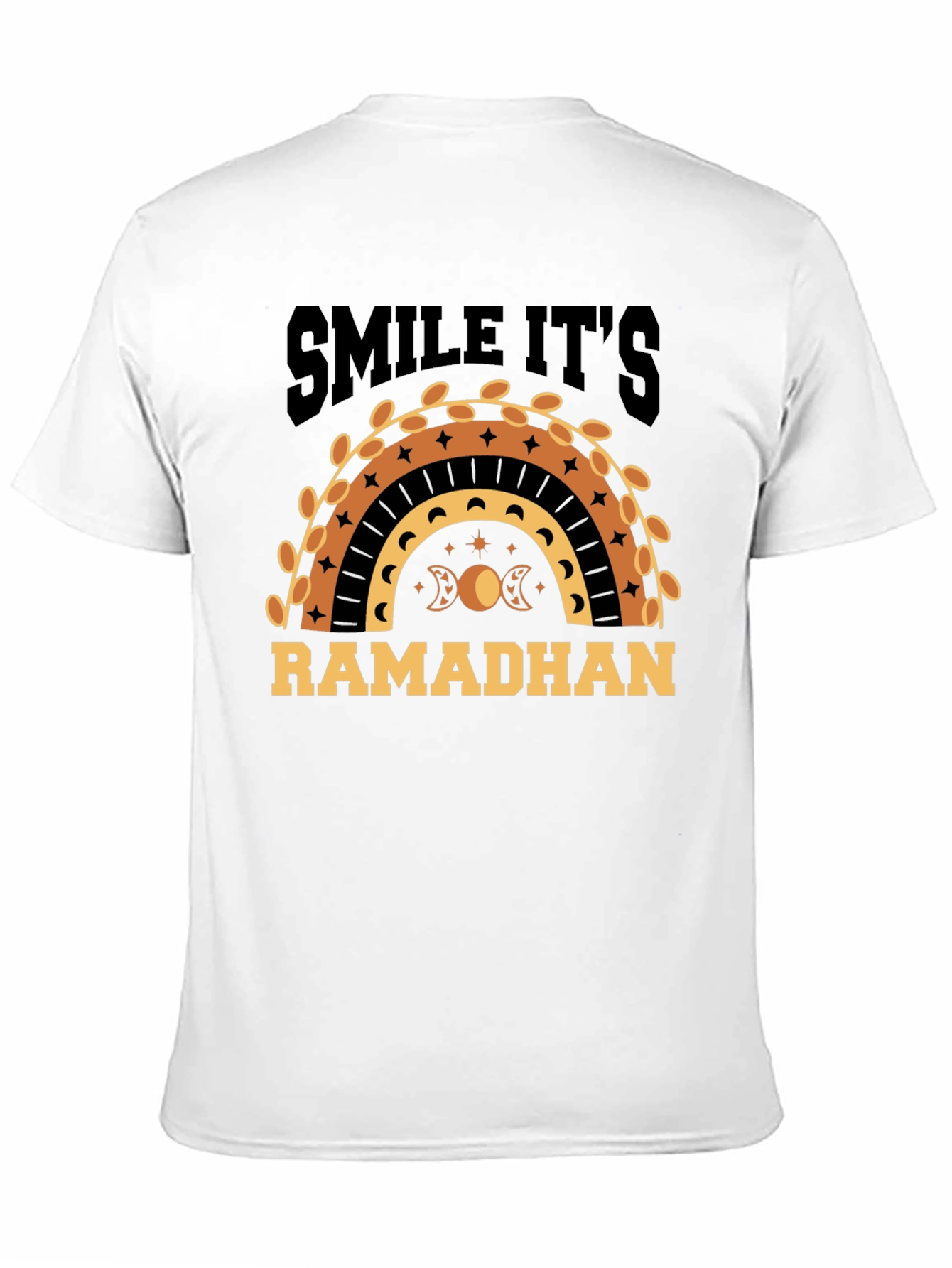 Ramadhan Smile T-Shirt - Crescent Moon & Stars Tee