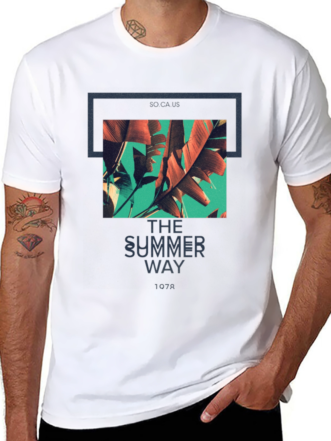 Summer Way Graphic Tee - Tropical Vibes