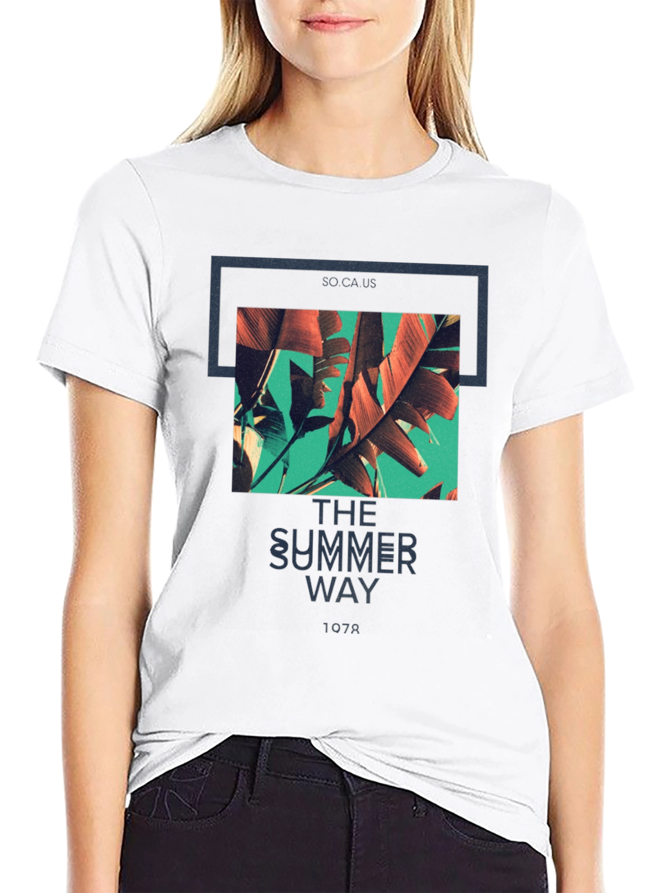 Summer Way Graphic Tee - Tropical Vibes