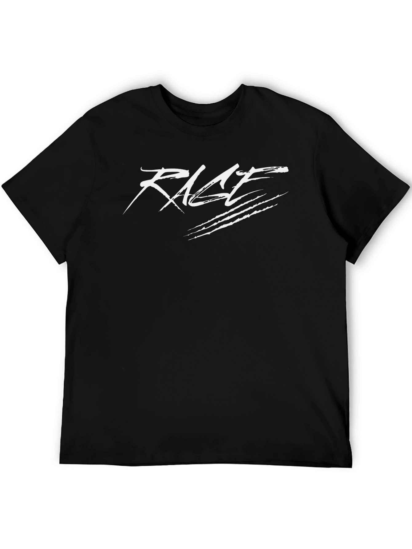 Rage Black Graphic Tee - Cool Edgy Design