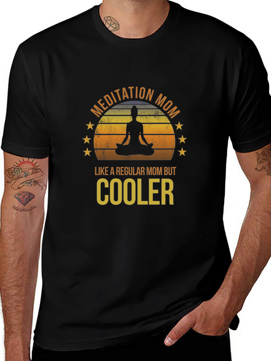 Meditation Mom Graphic T-Shirt - Yoga Lover Gift