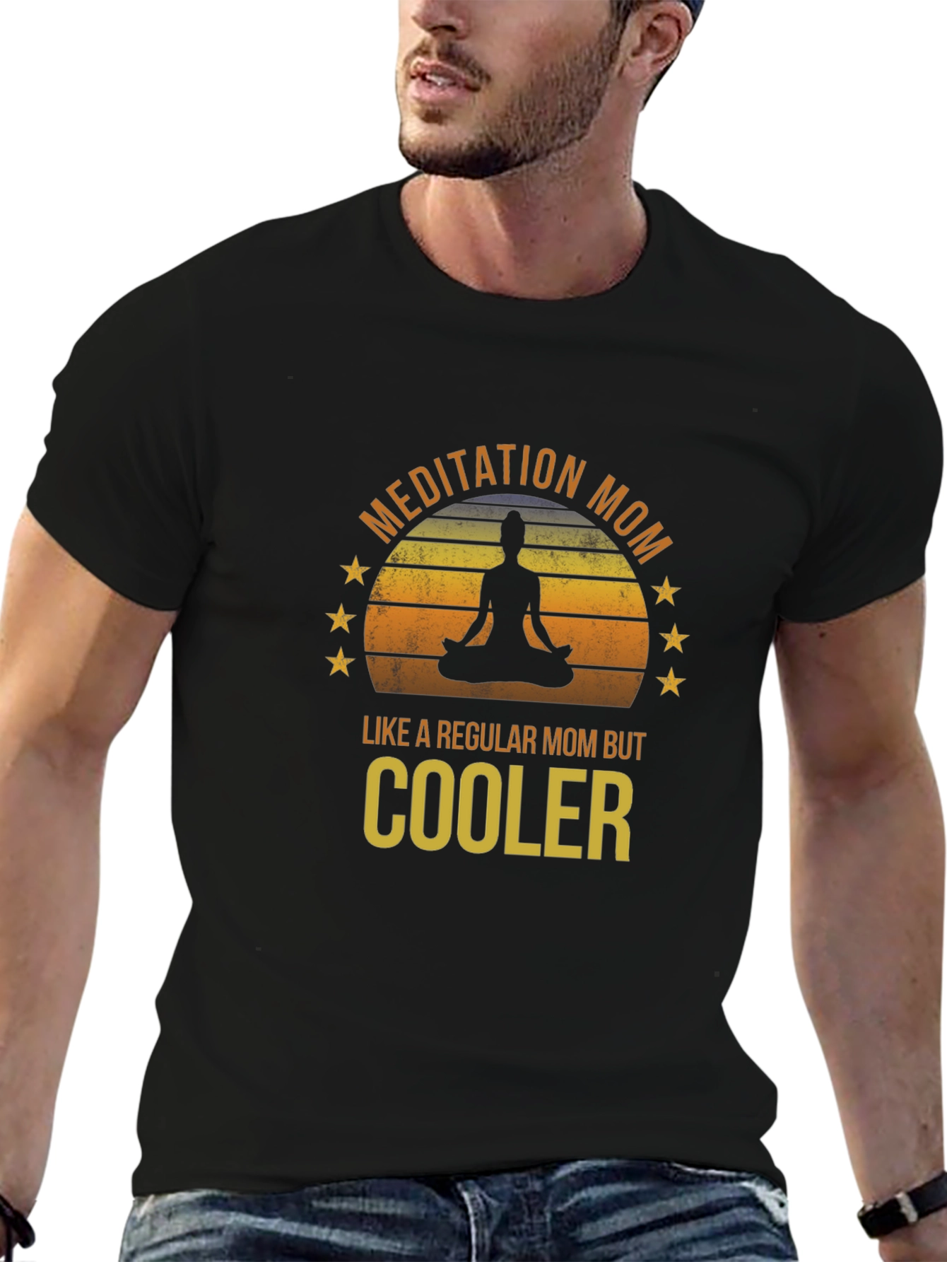 Meditation Mom Graphic T-Shirt - Yoga Lover Gift