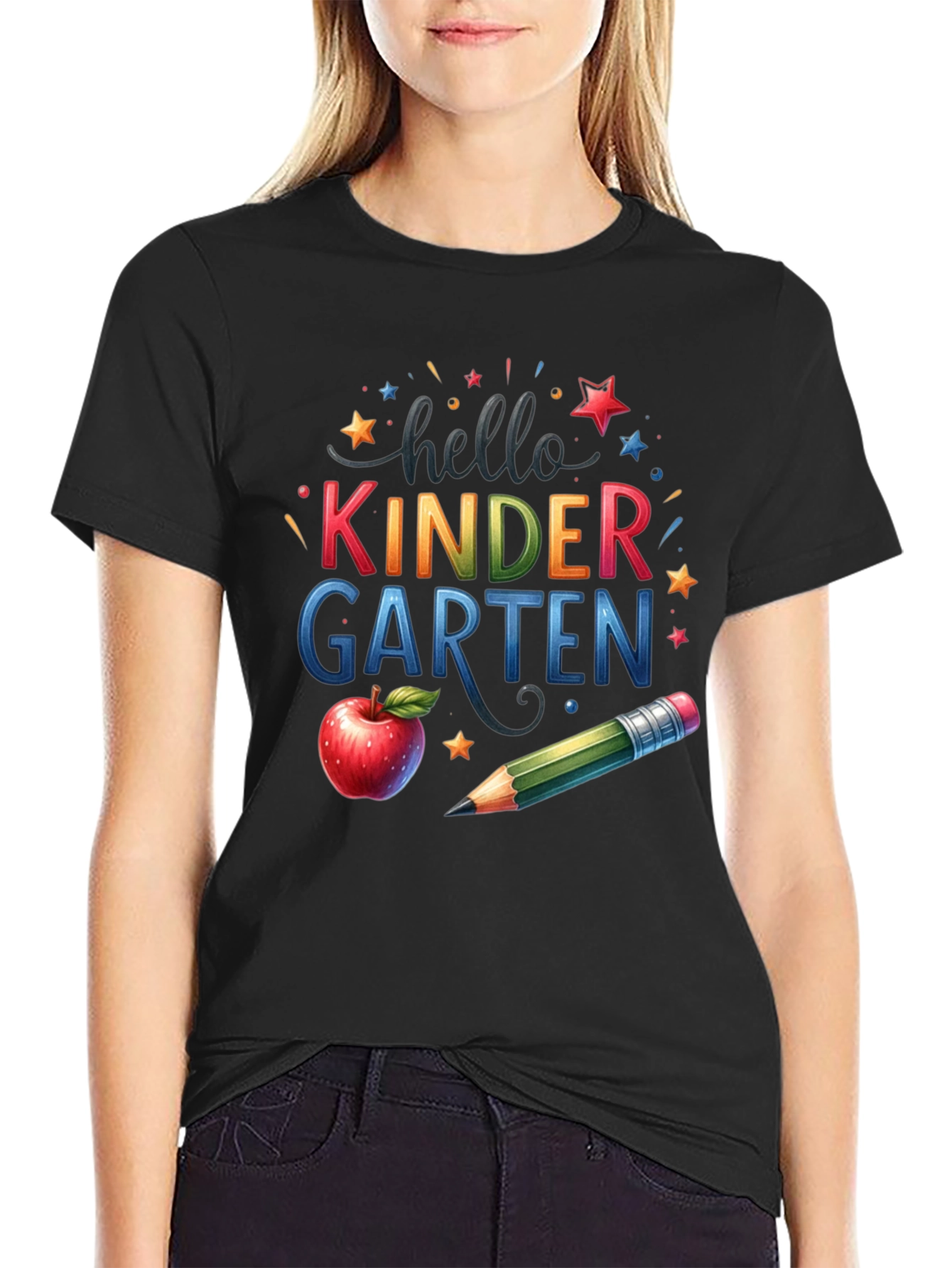 Hello Kindergarten T-Shirt - Back to School Teacher Tee