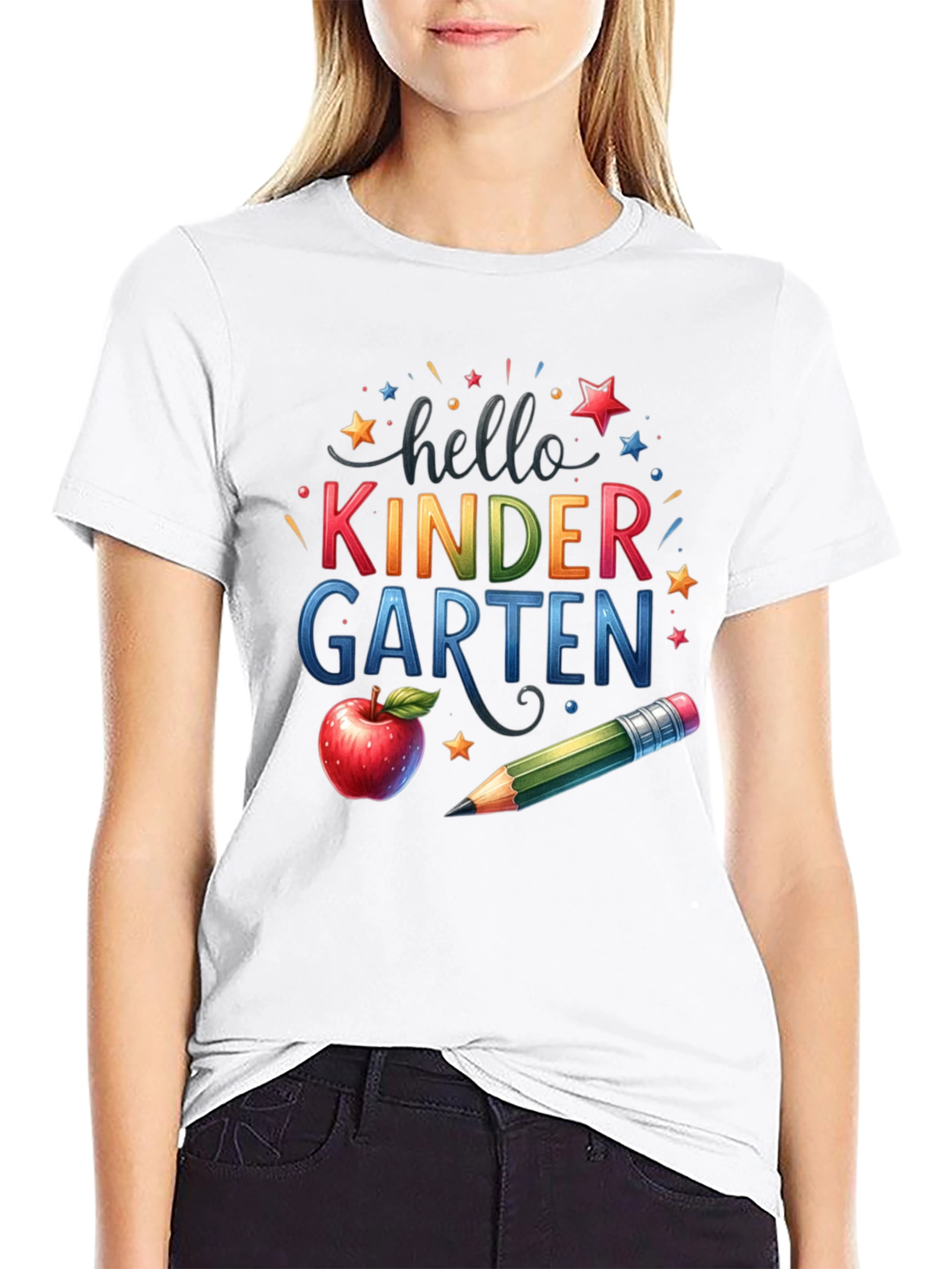 Hello Kindergarten T-Shirt - Back to School Teacher Tee