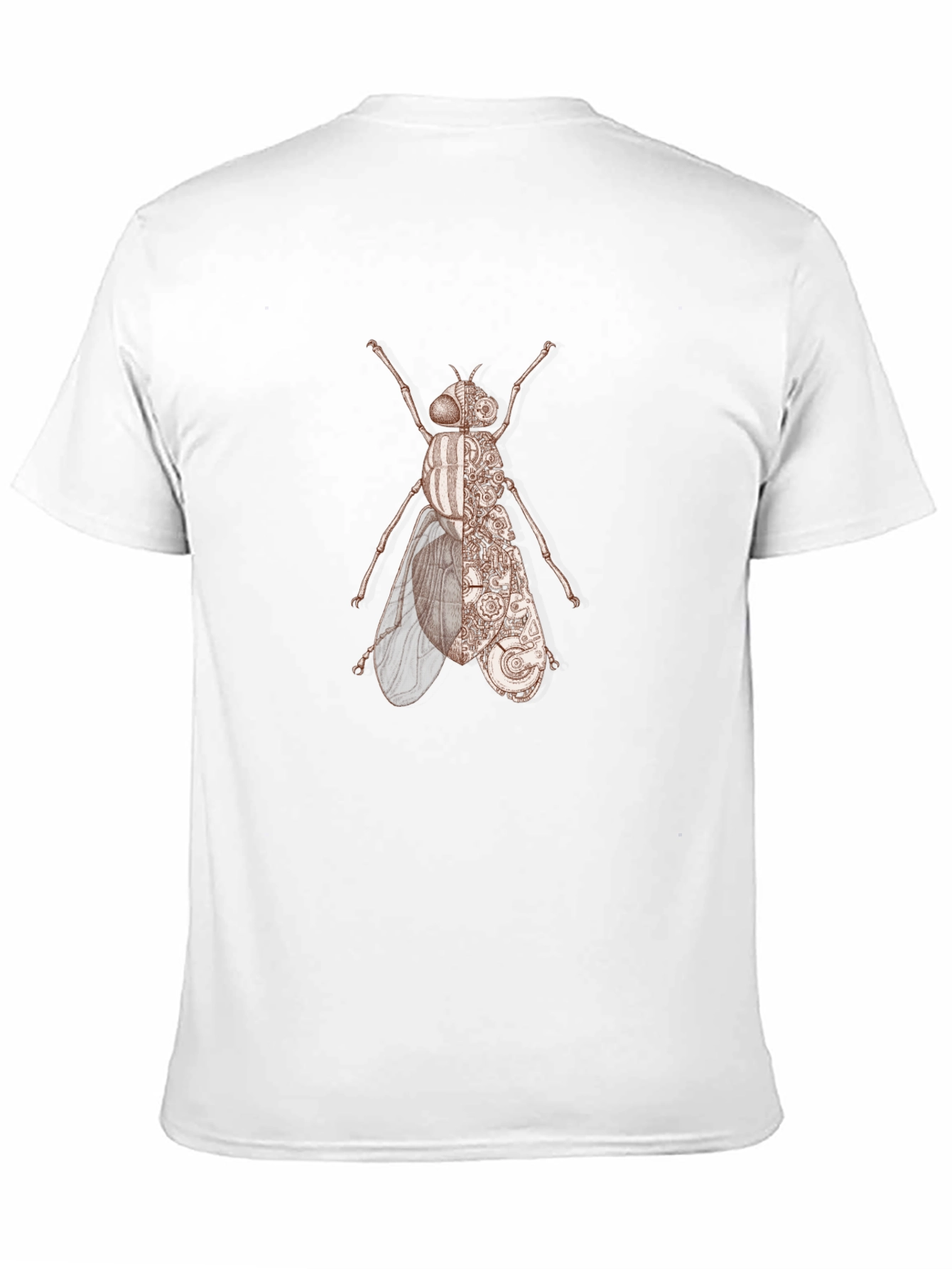 Steampunk Fly Graphic T-Shirt - Unique Insect Design