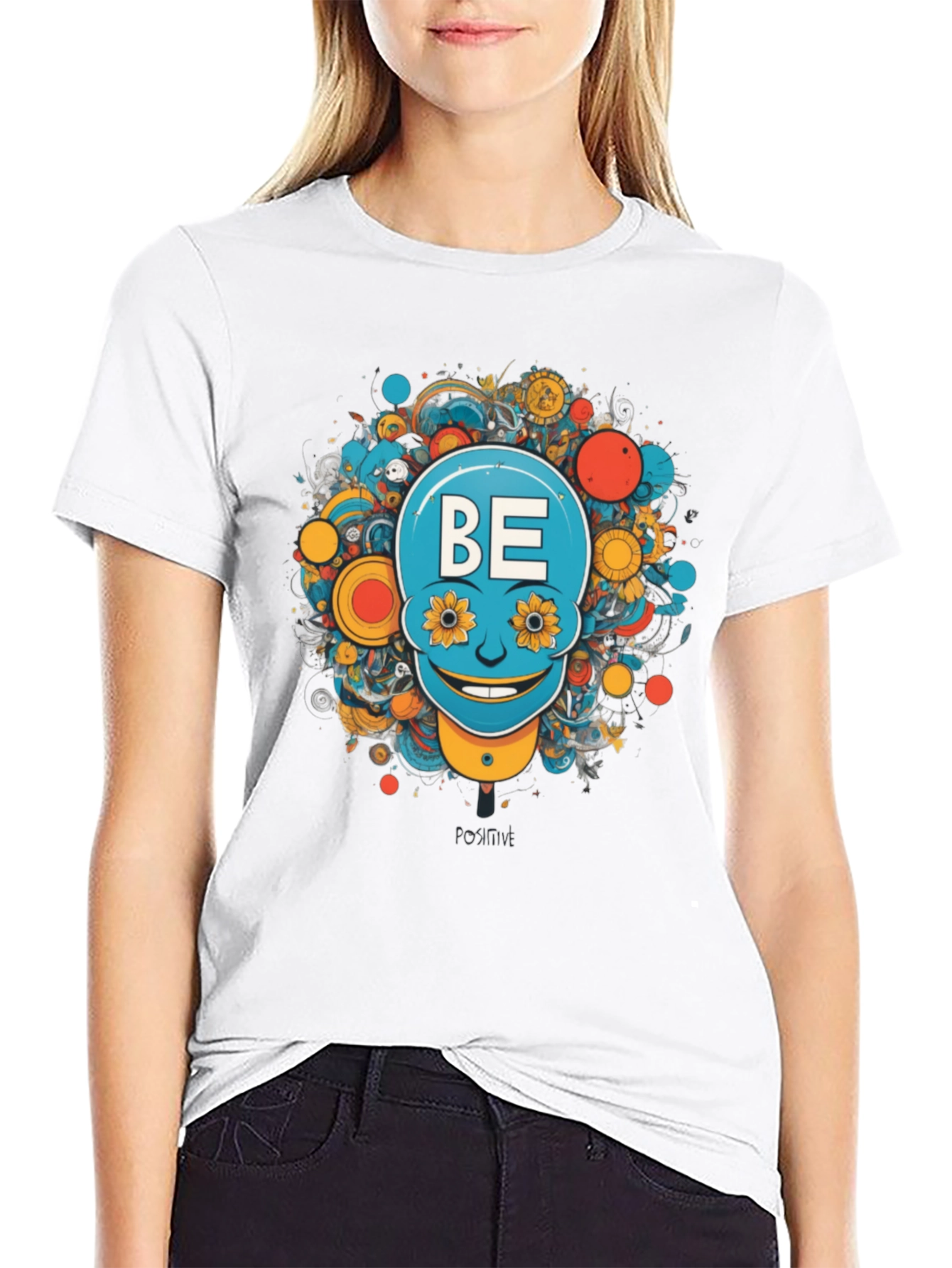 Be Positive Graphic T-Shirt
