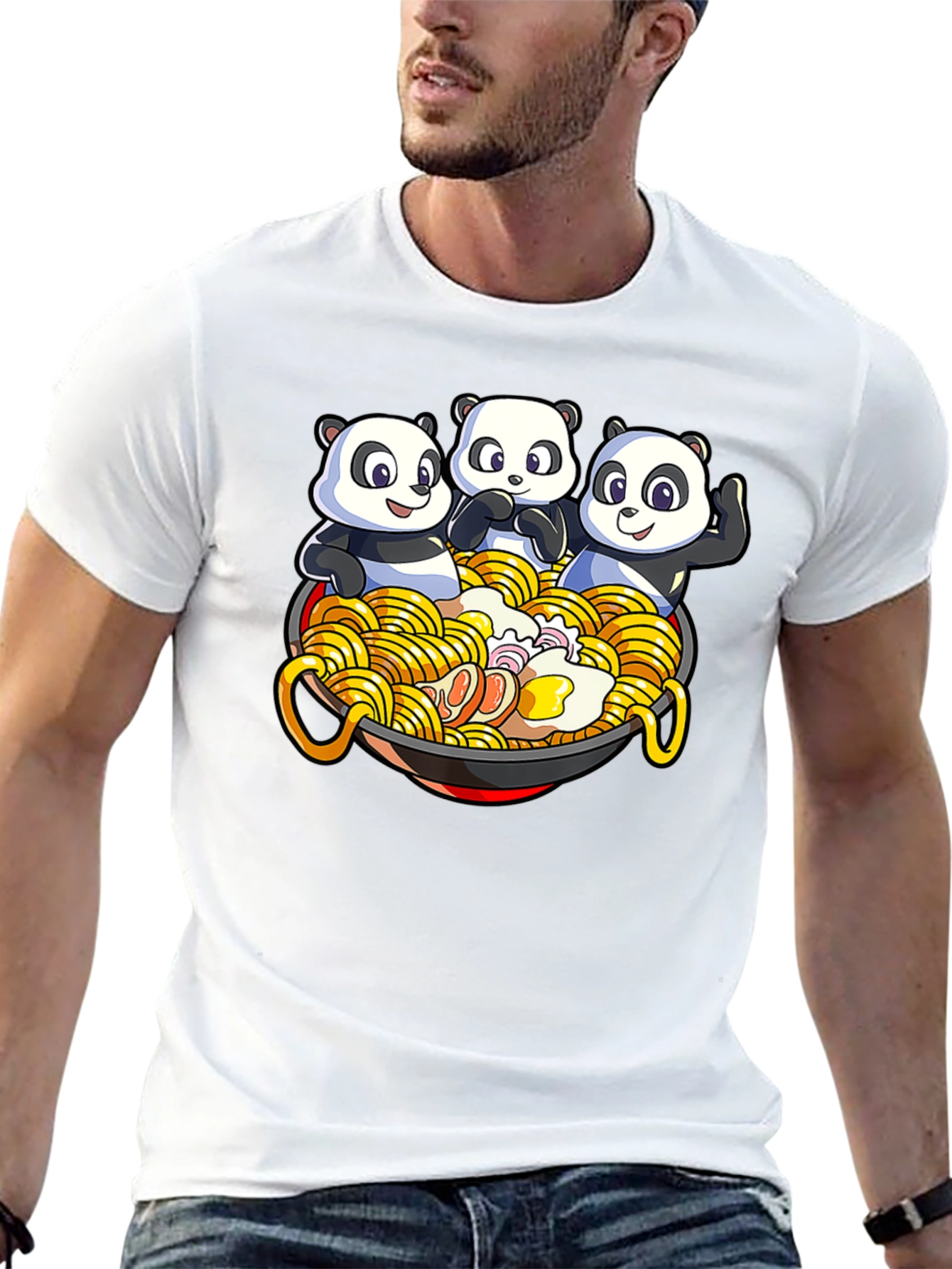 Panda Ramen T-Shirt - Unique Graphic Tee
