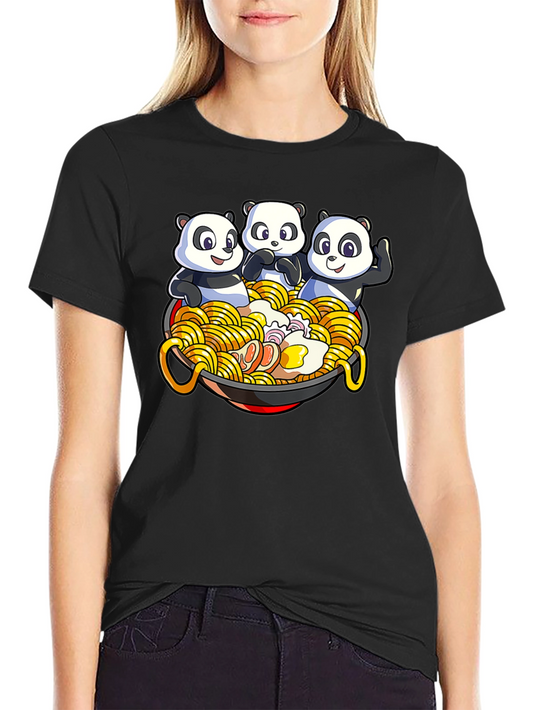Panda Ramen T-Shirt - Unique Graphic Tee
