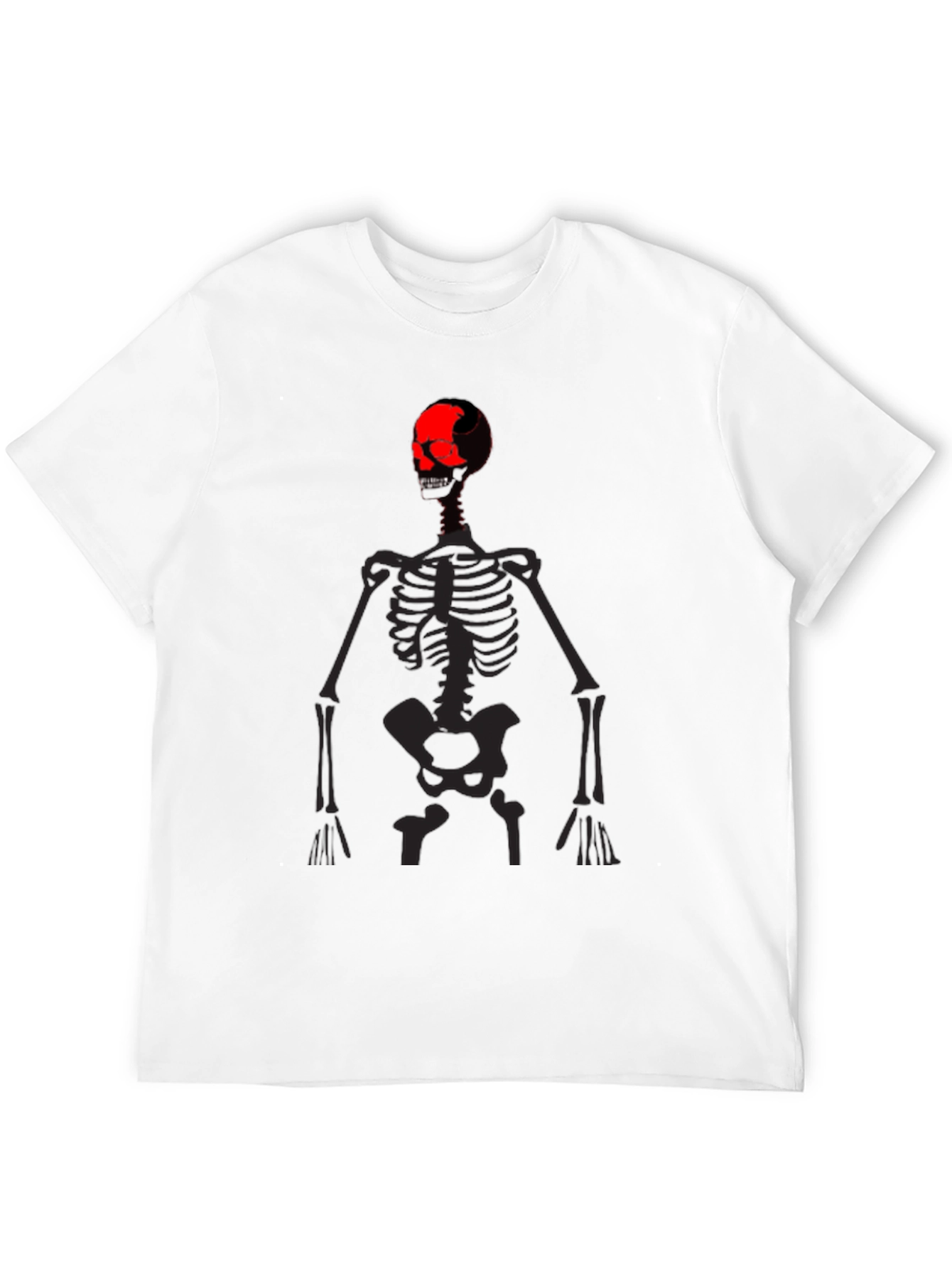 Skeleton Graphic Print Black T-Shirt