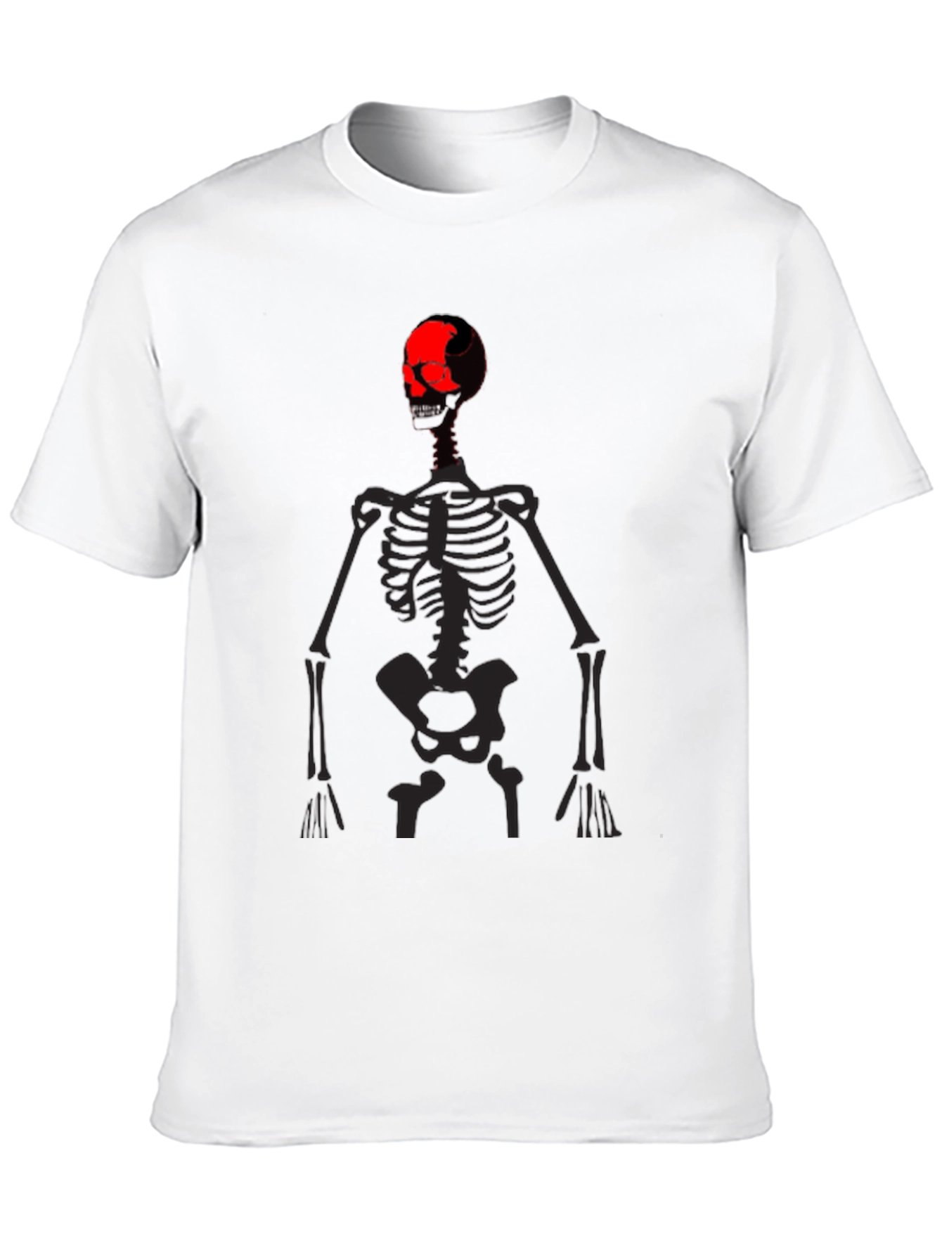 Skeleton Graphic Print Black T-Shirt