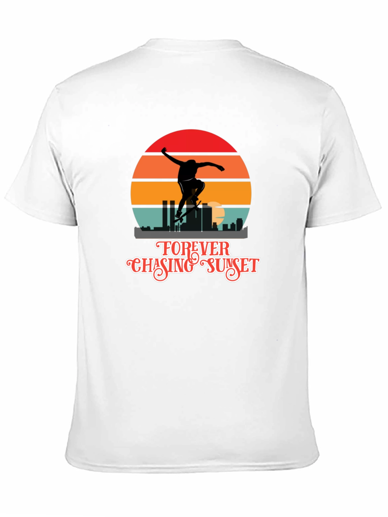 Forever Chasing Sunset Black Graphic Tee