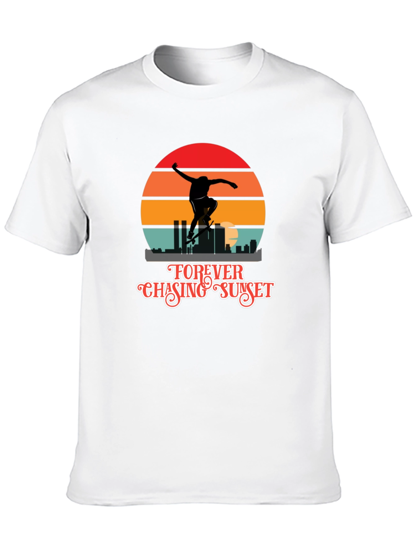 Forever Chasing Sunset Black Graphic Tee