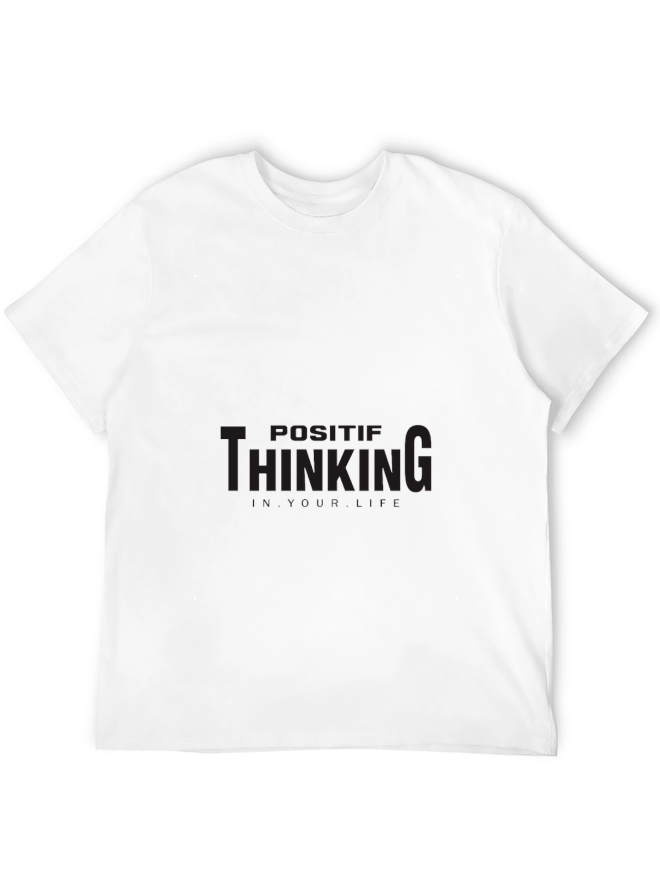 Positive Thinking Black T-Shirt