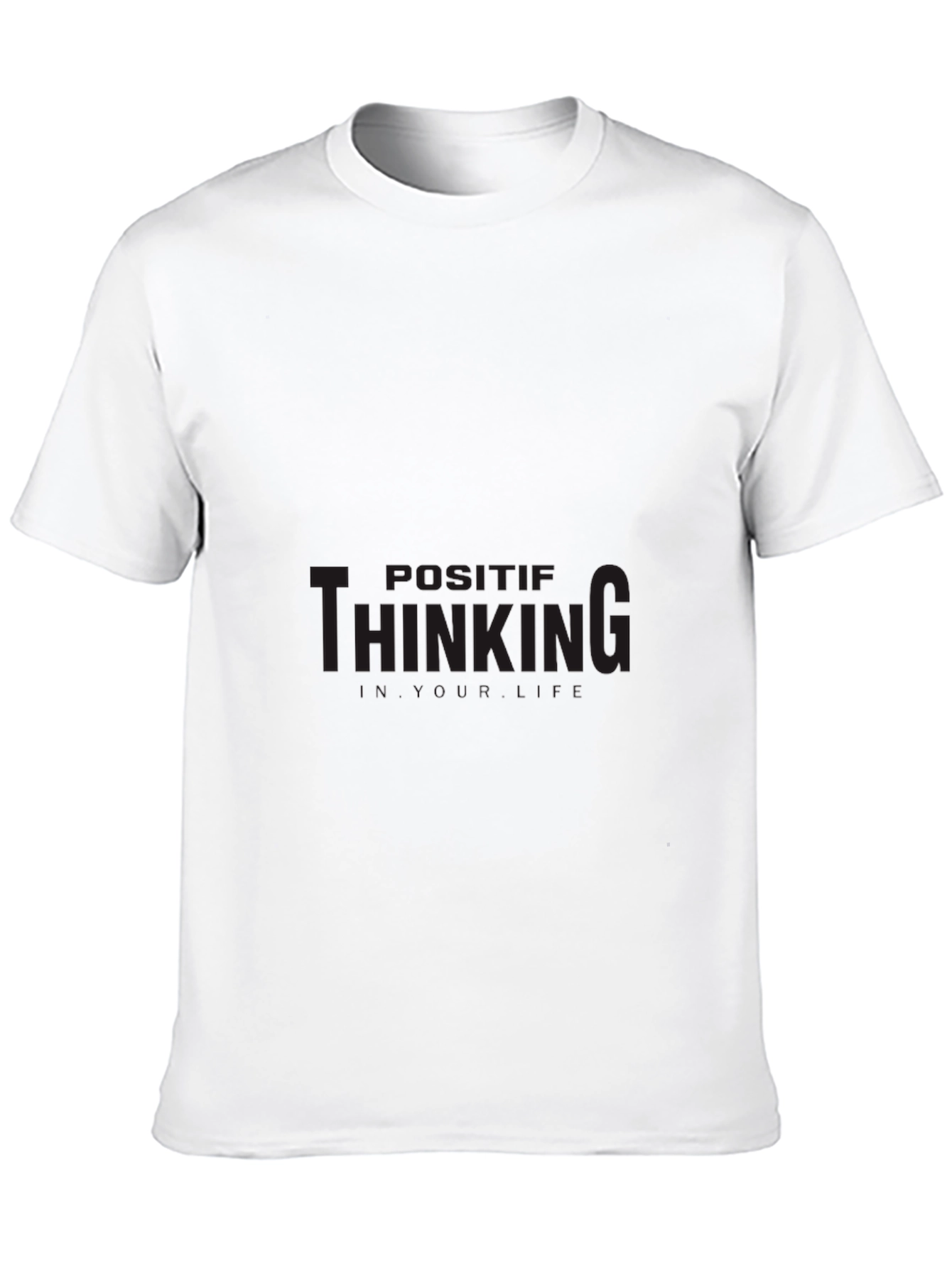 Positive Thinking Black T-Shirt