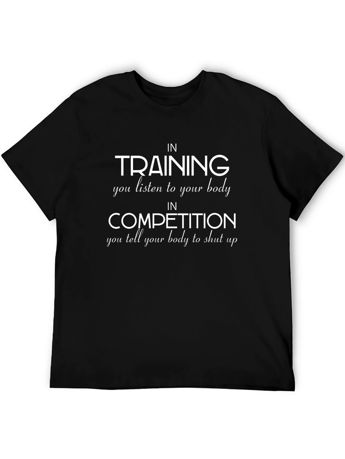 Training & Competition Graphic Tee - Black