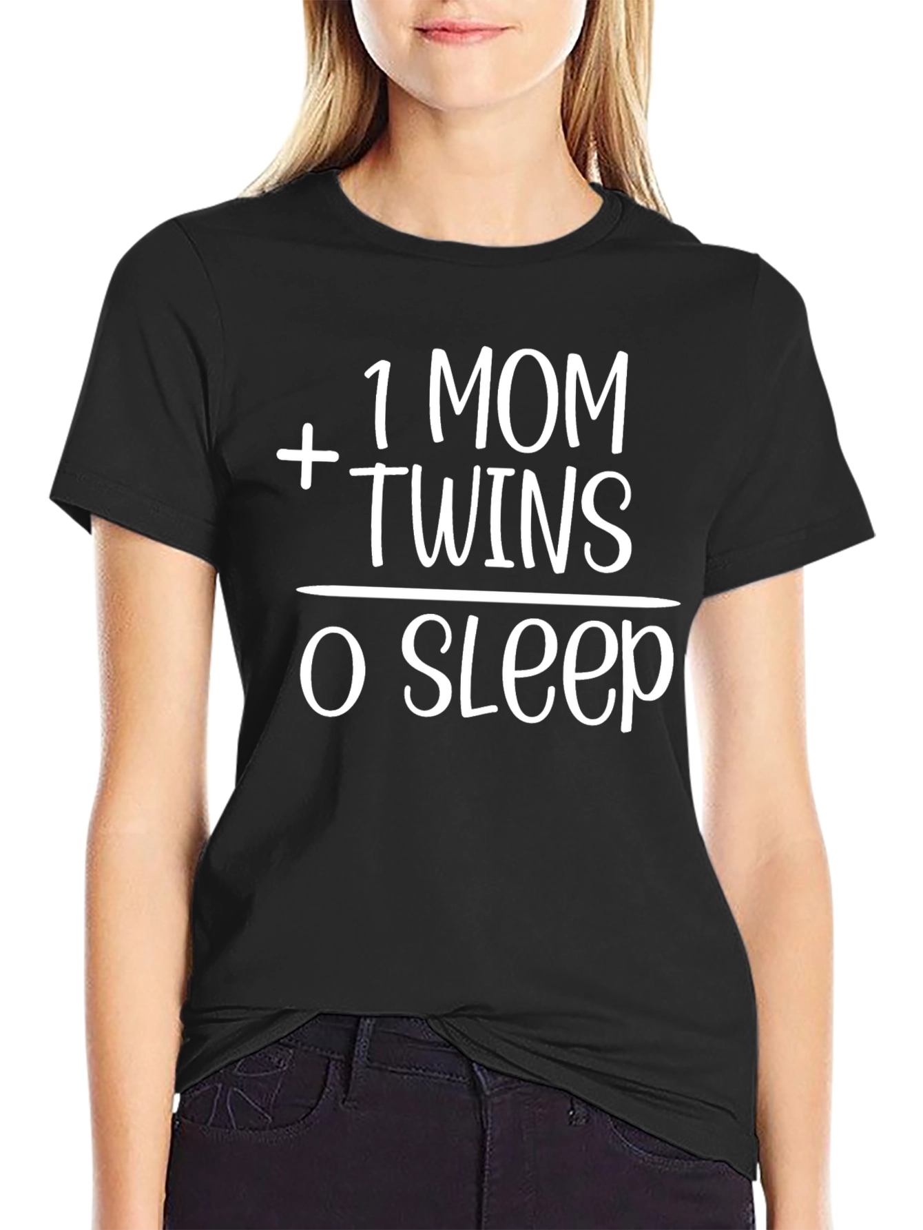 1 Mom Plus Twins Funny T-Shirt