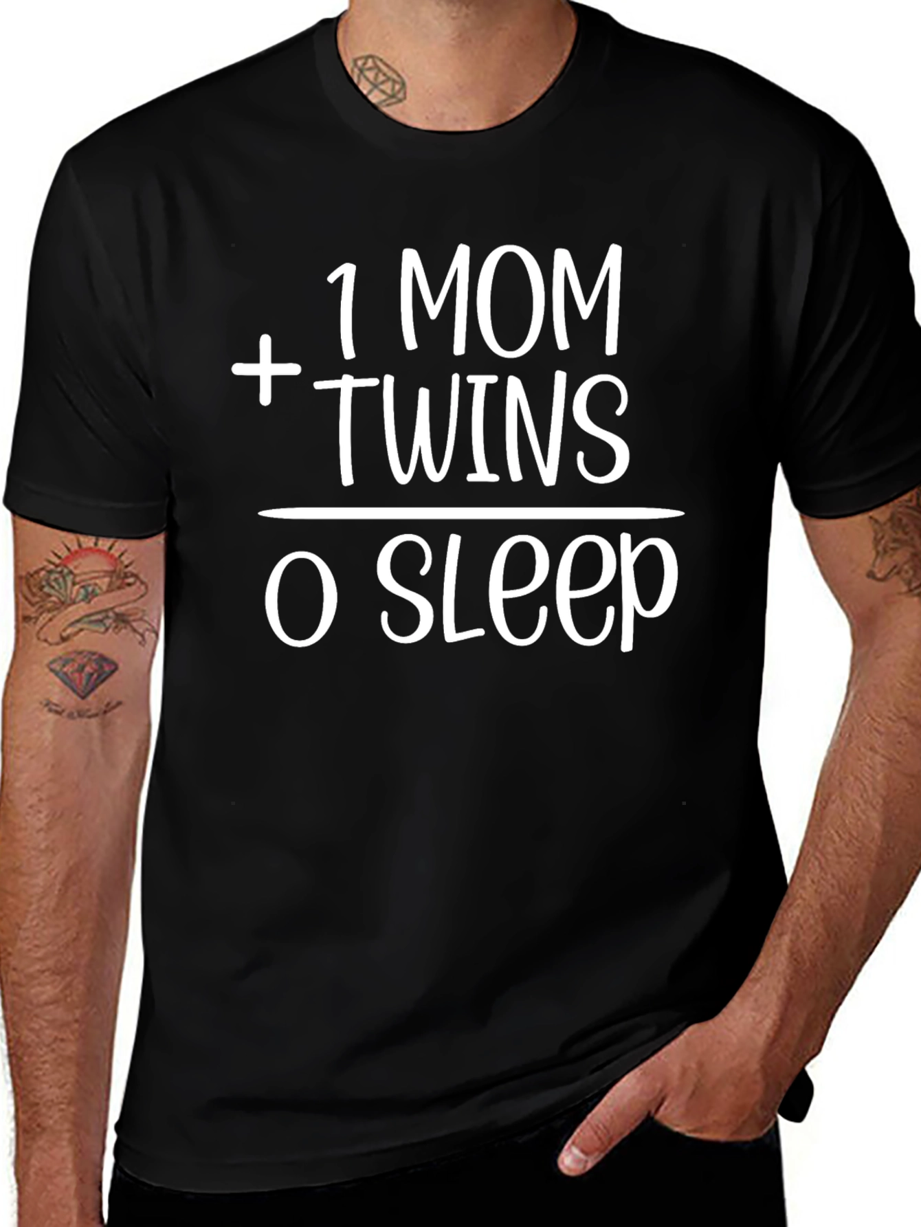 1 Mom Plus Twins Funny T-Shirt